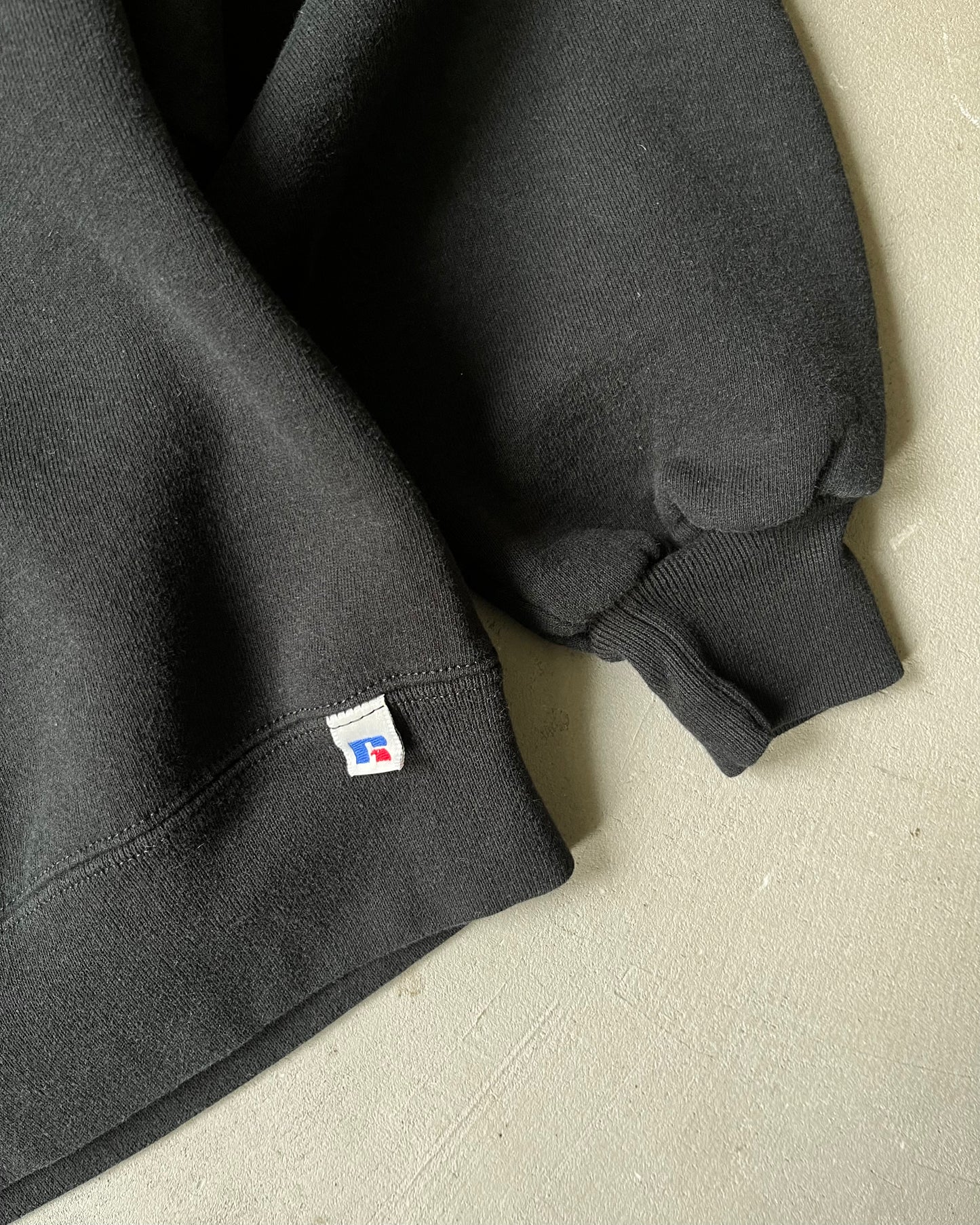 1990s - Black Russell Crewneck - S