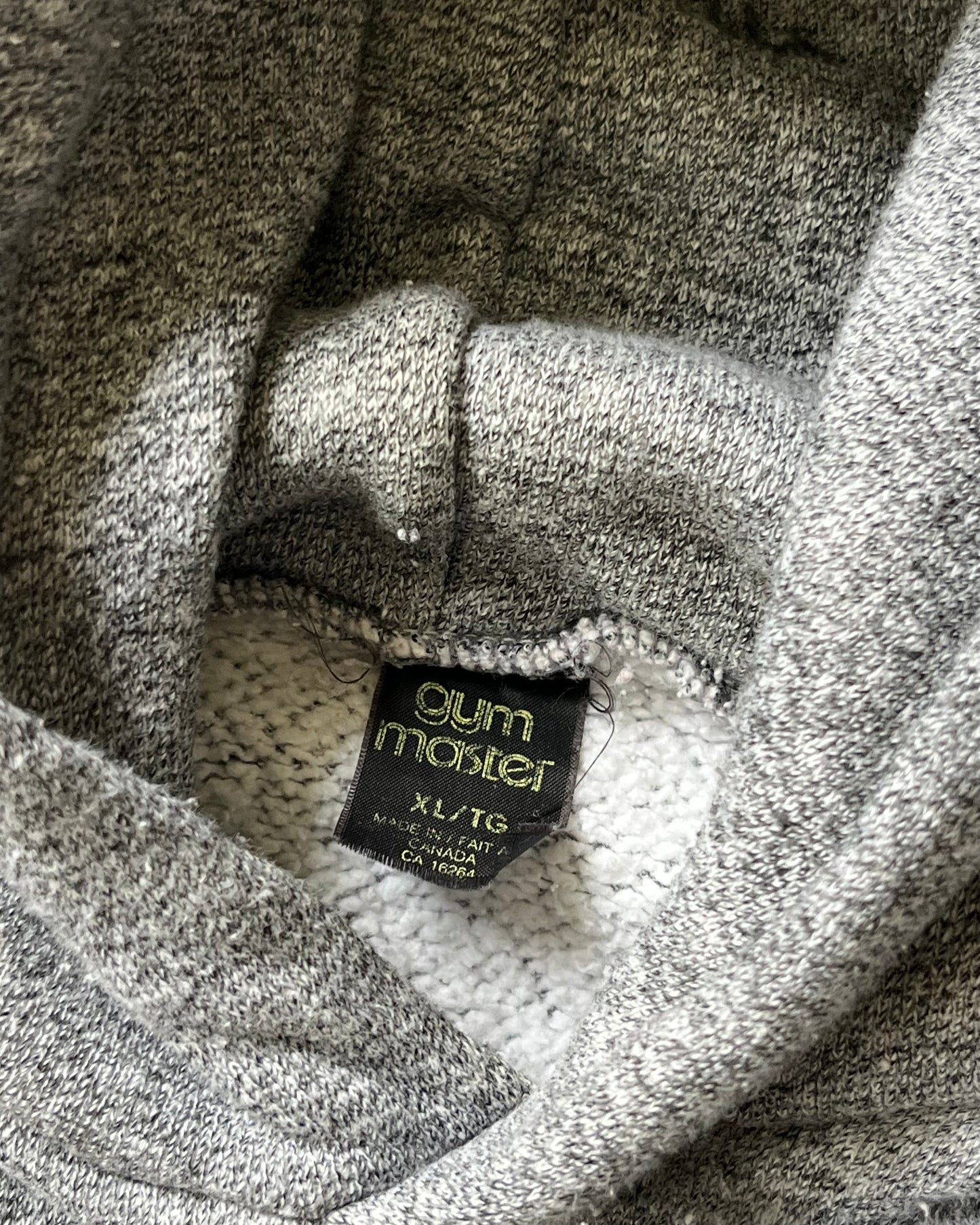 1980s - Heather Grey Blank Hoodie - M/L