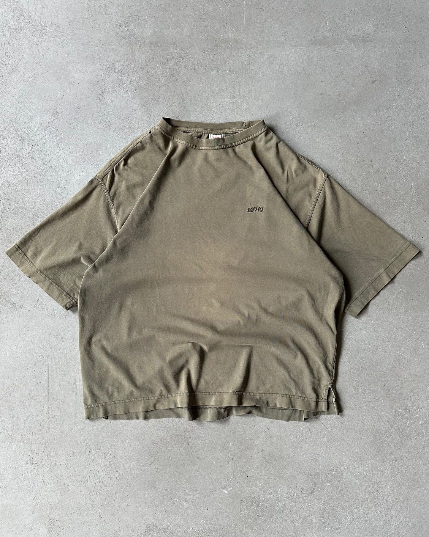 1990s - Distressed Olive Levi's T-Shirt - XL