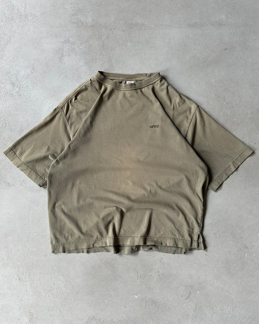 1990s - Distressed Olive Levi's T-Shirt - XL