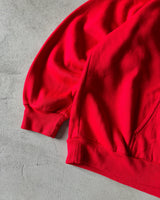 1980s - Red Blank Raglan Hoodie - L/XL