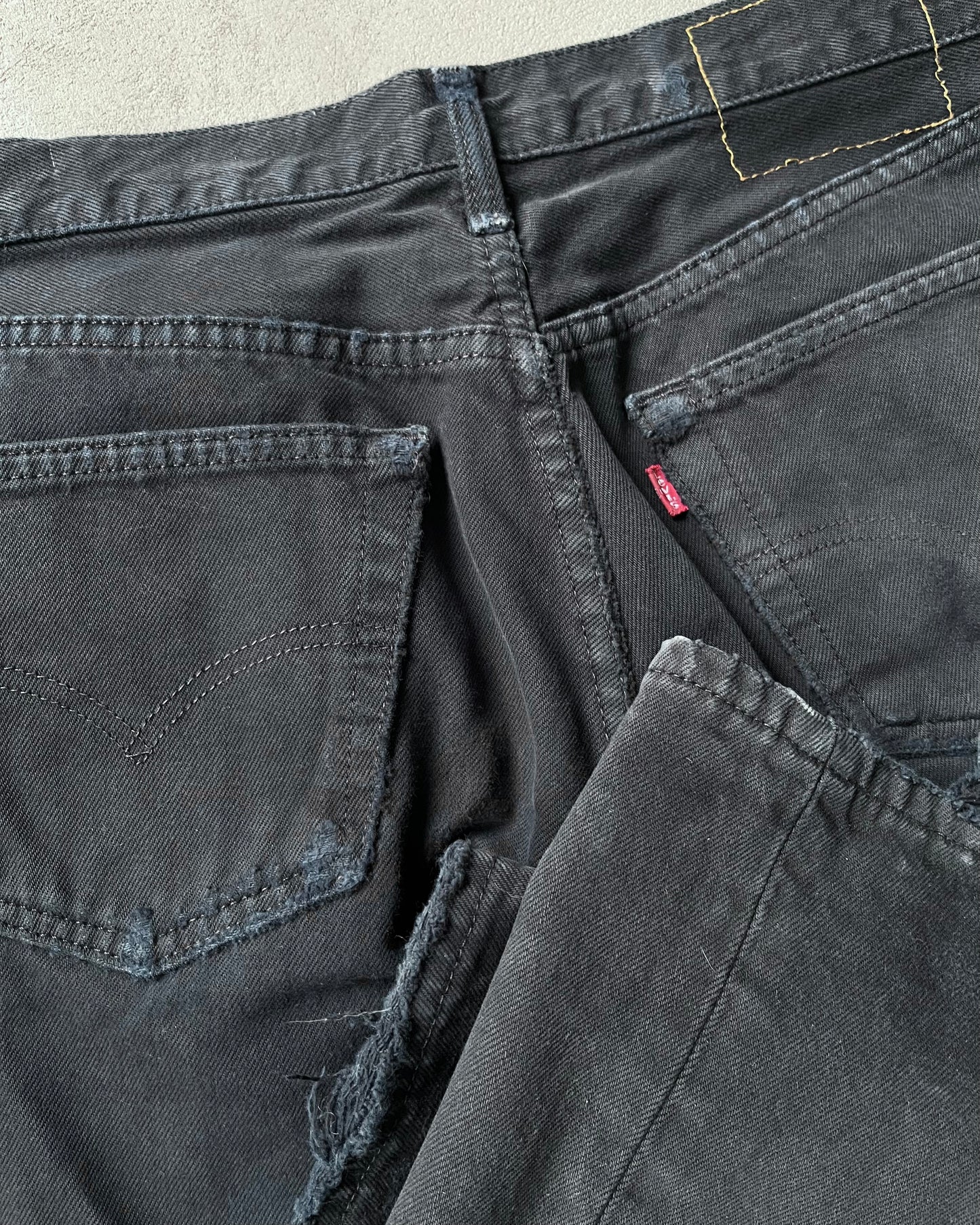 1990s - Overdyed Black 501 Levi's Jeans - 31x34
