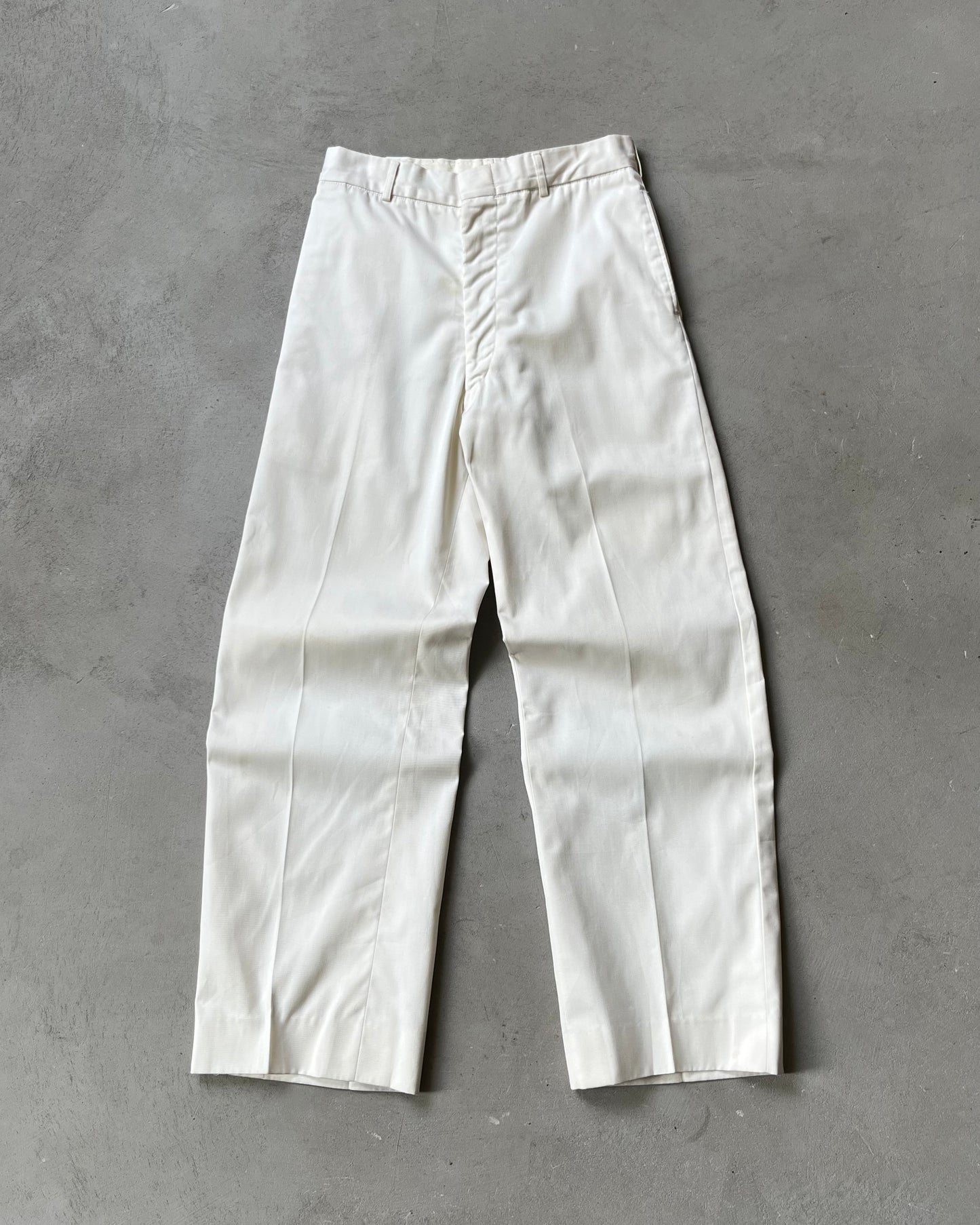1980s - White Military Trousers - 28x29