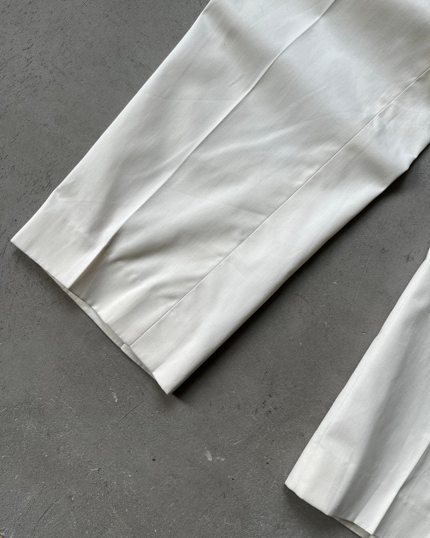 1980s - White Military Trousers - 28x29