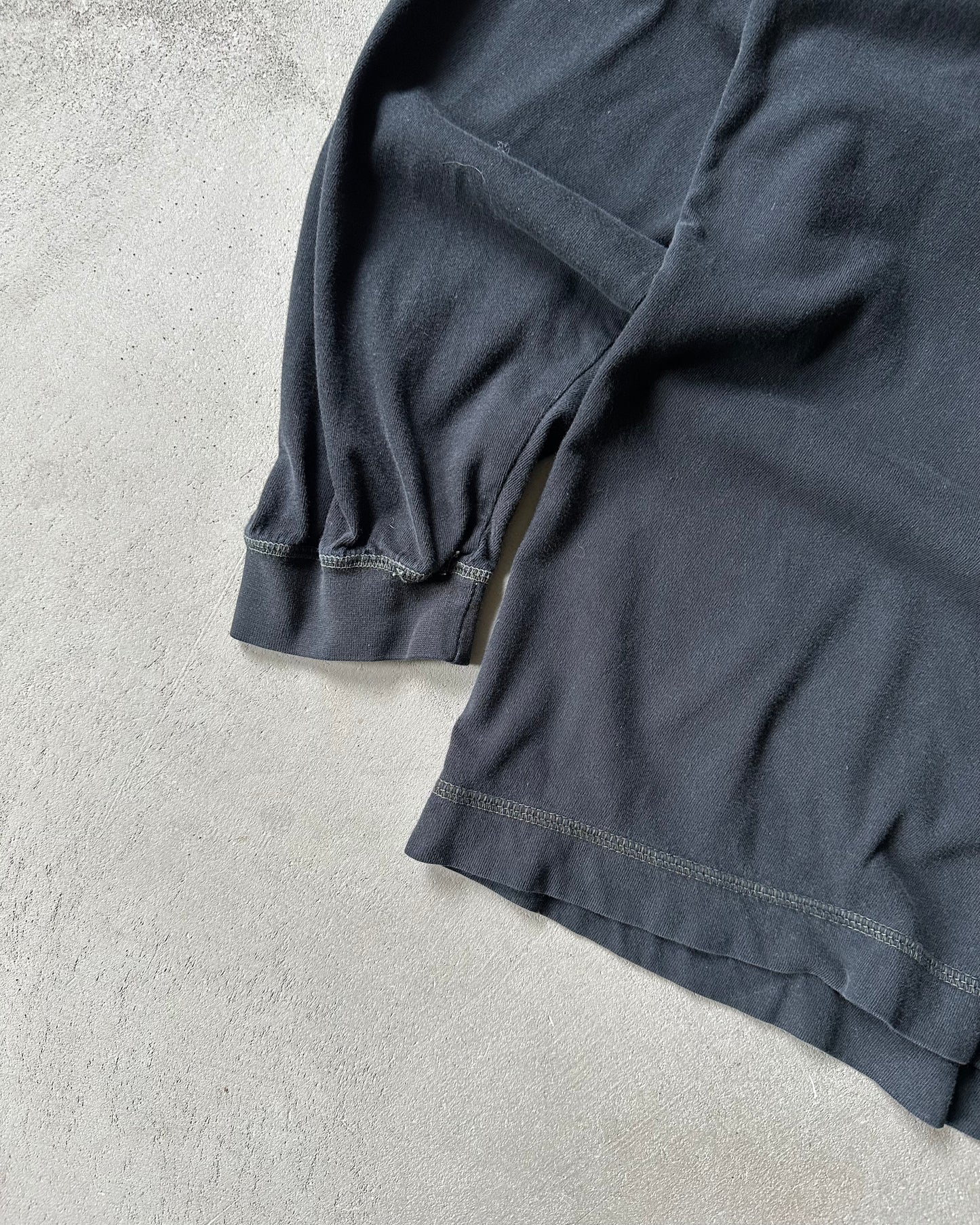1990s - Black Levi's Henley Longsleeve - XL