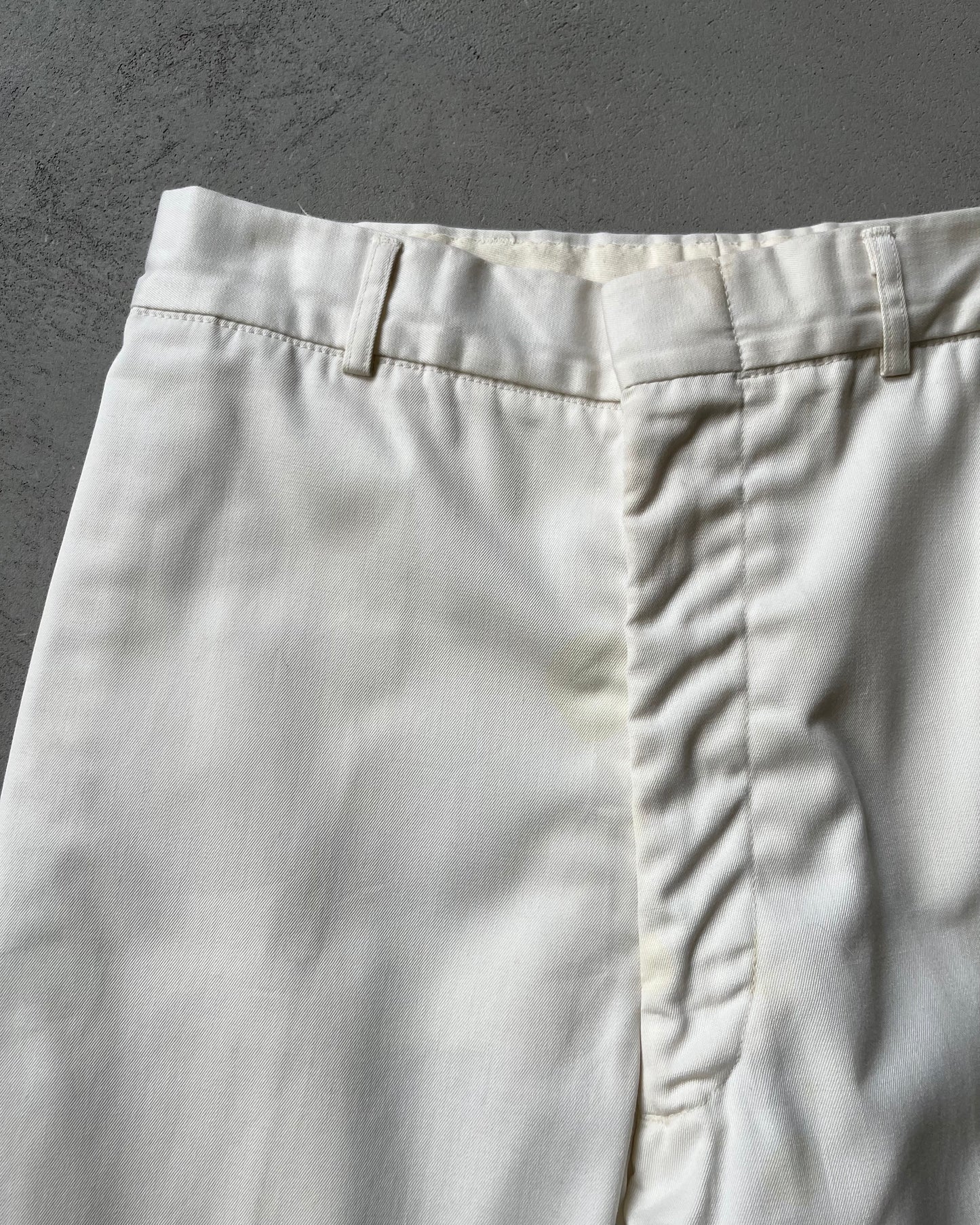 1980s - White Military Trousers - 28x29