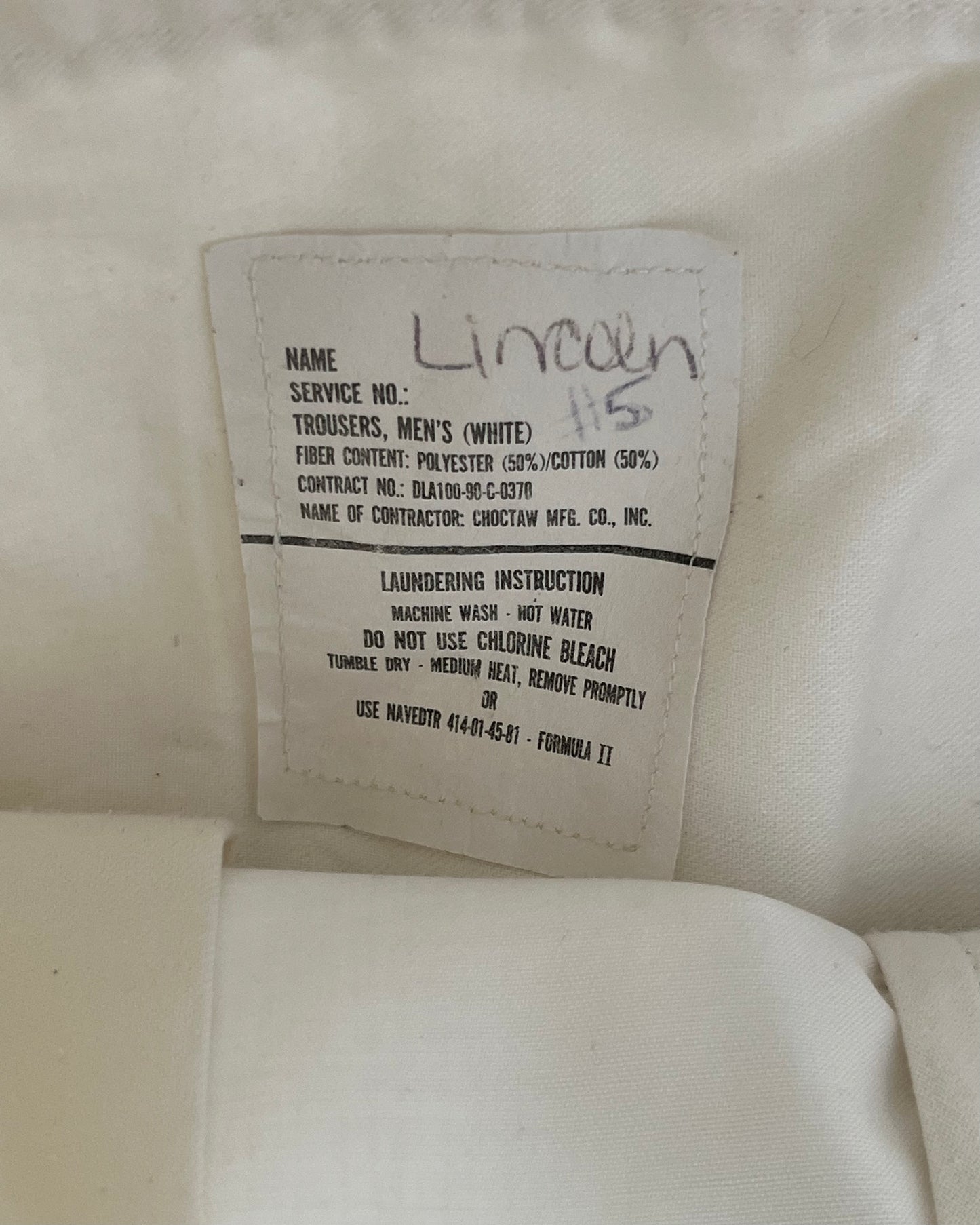 1980s - White Military Trousers - 28x29