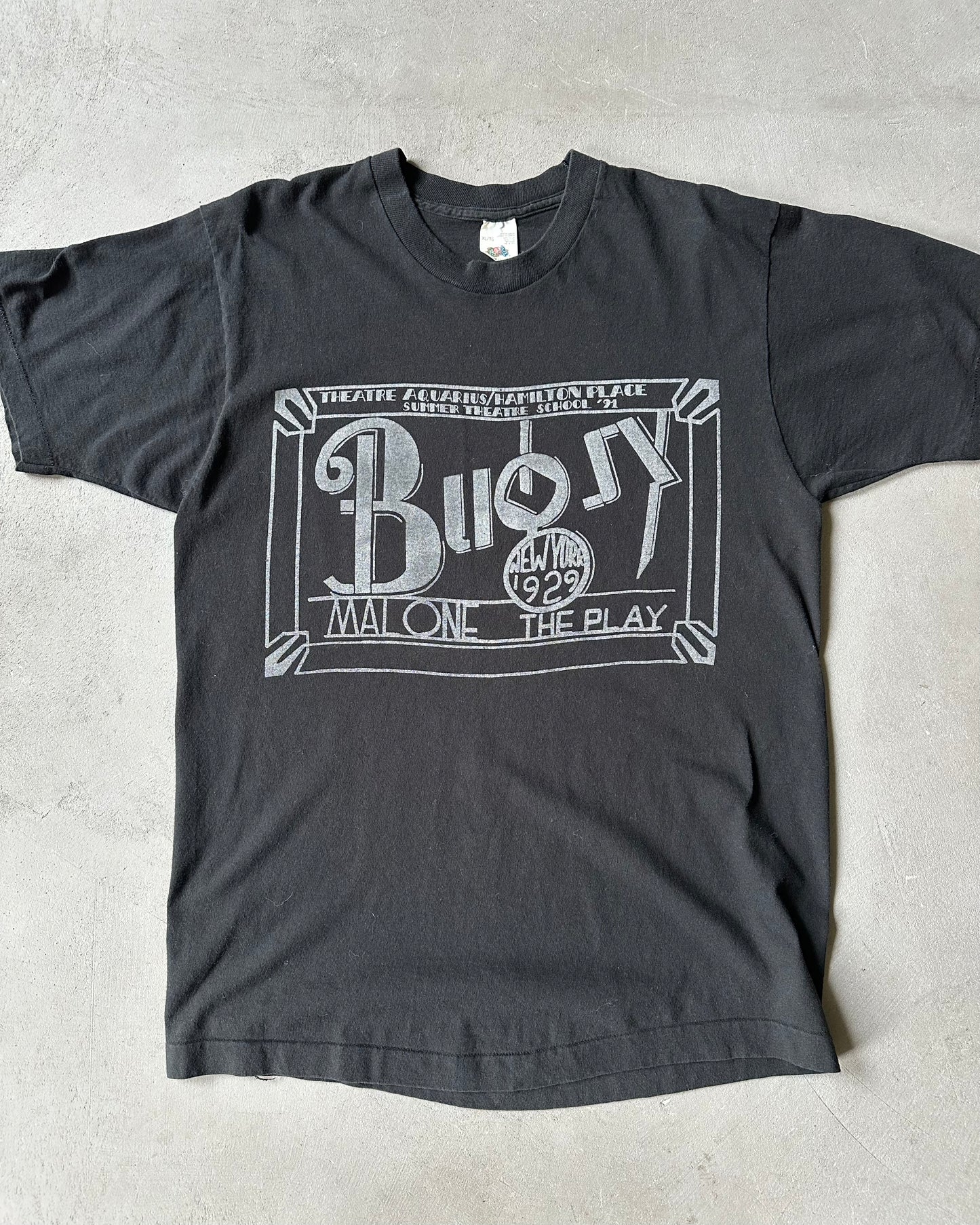 1980s - Black BUGSY Malone T-Shirt - L/XL