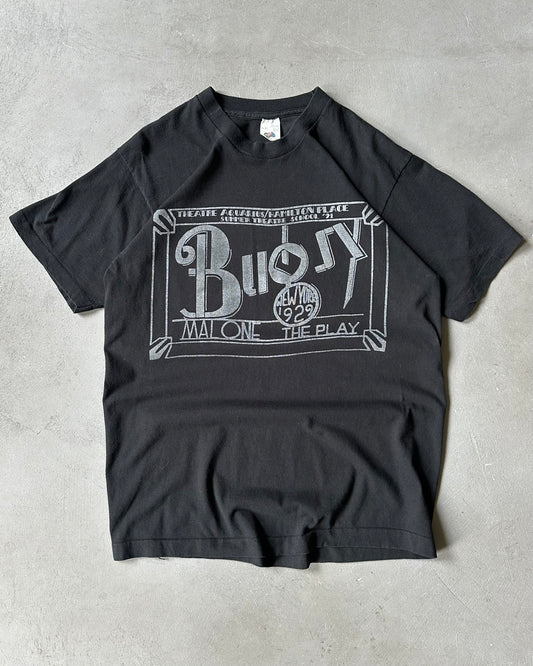 1980s - Black BUGSY Malone T-Shirt - L/XL
