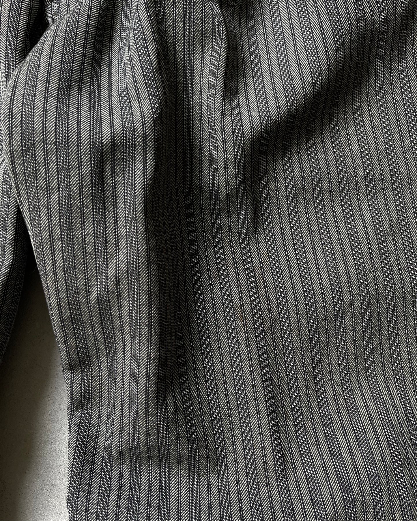 1960s - Salt & Pepper Striped Trousers - 34x30