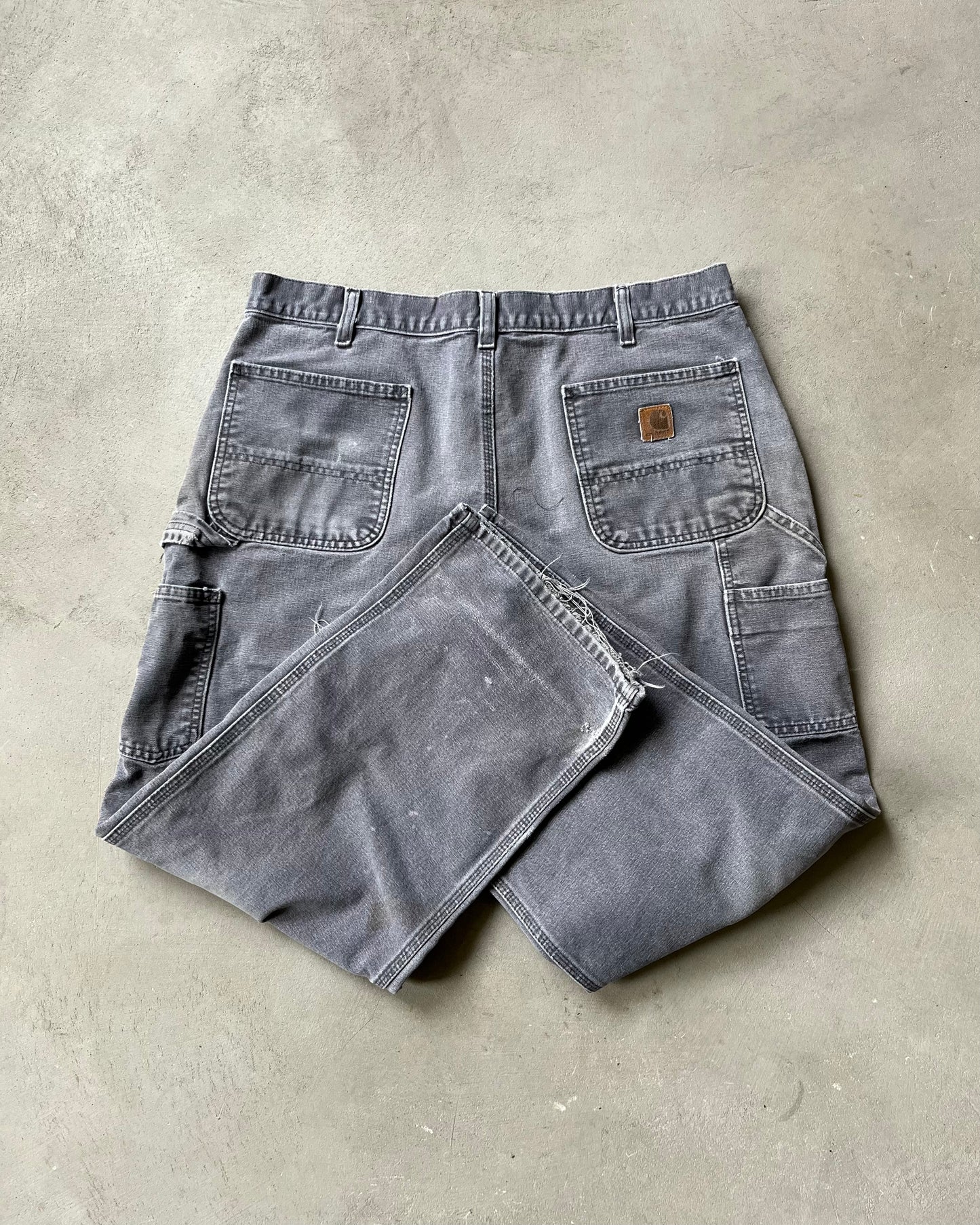 1990s - Distressed Grey Carhartt Work Pants - 36x28