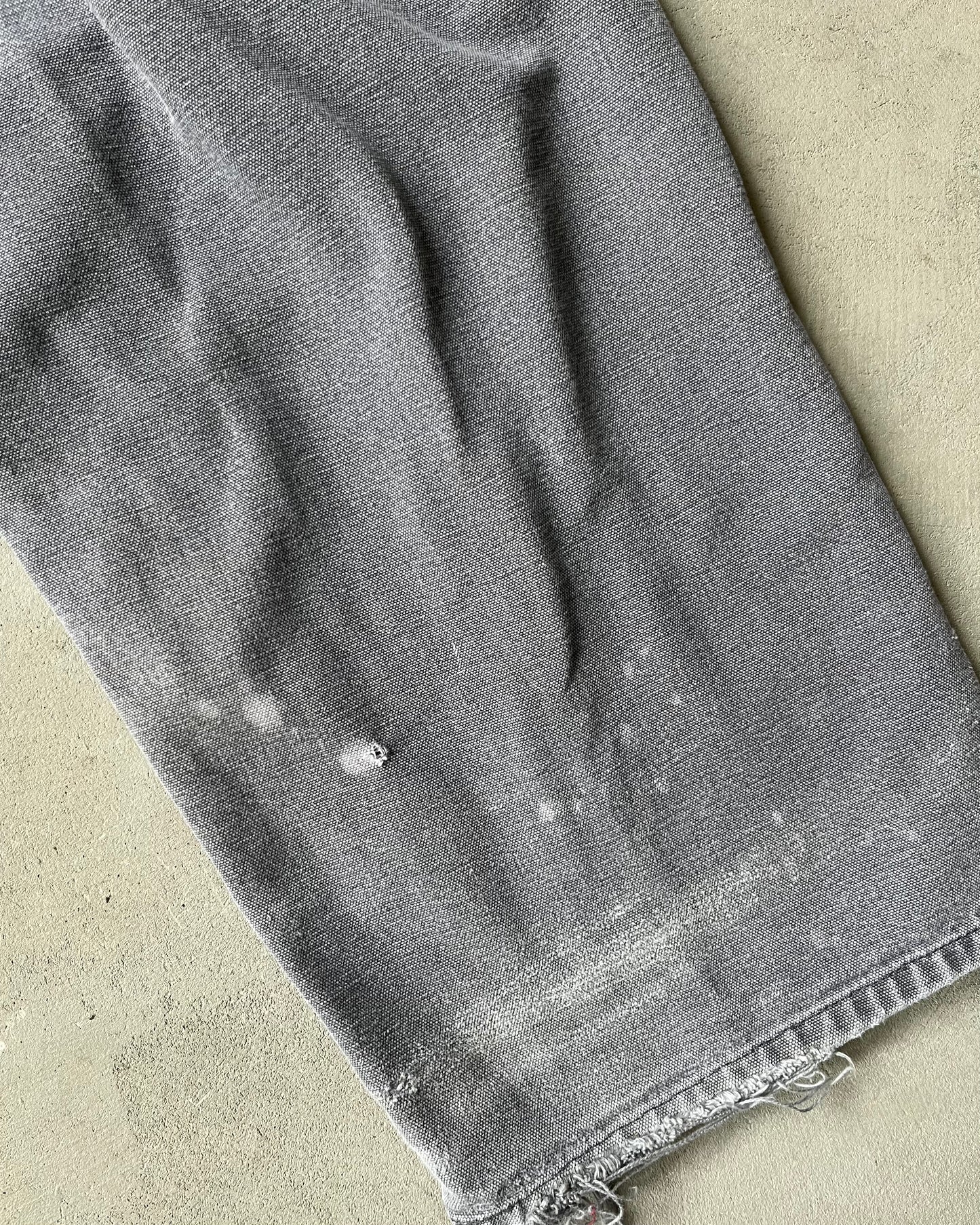 1990s - Distressed Grey Carhartt Work Pants - 36x28