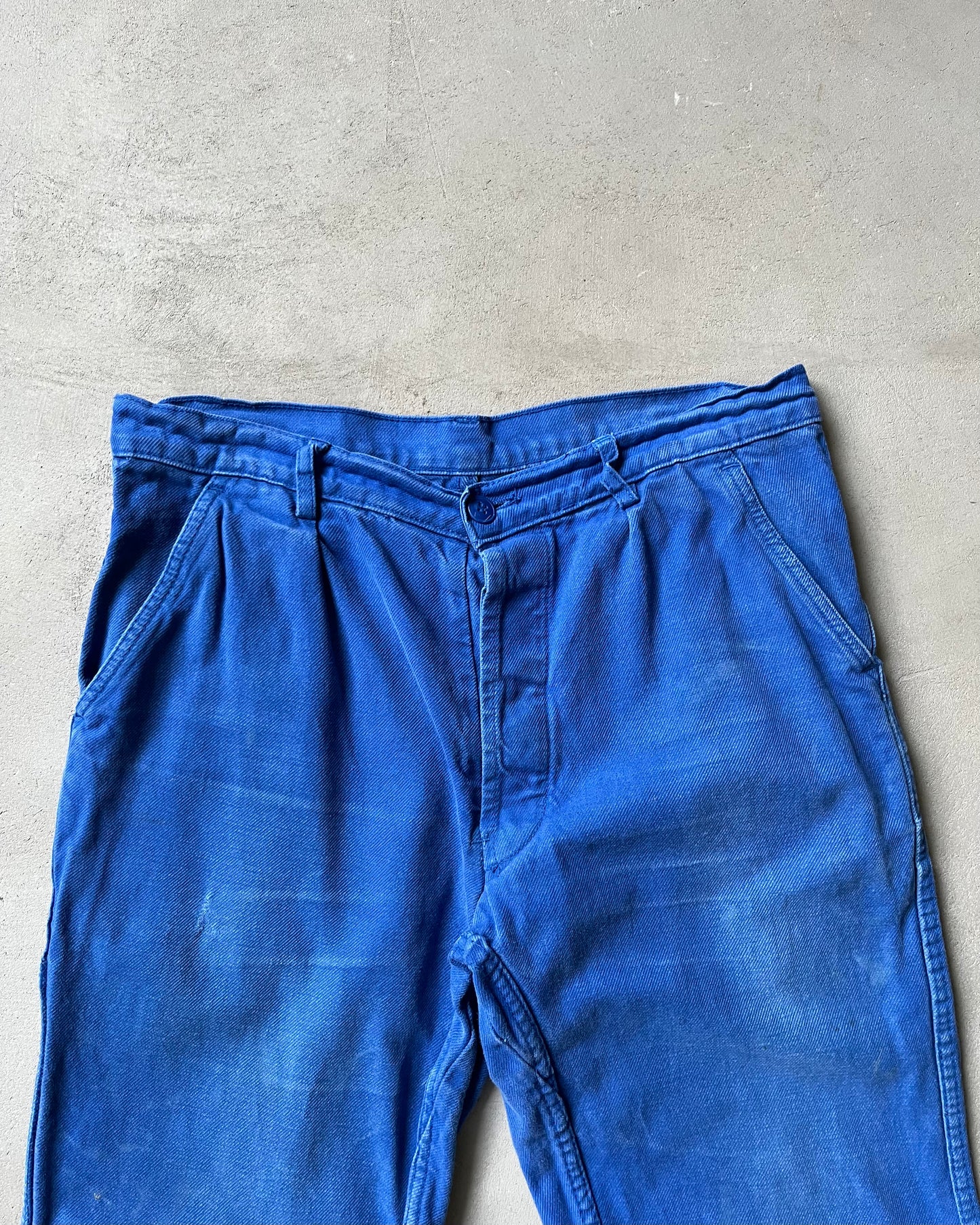 1980s - Patchwork Blue Euro Pants - 30x29