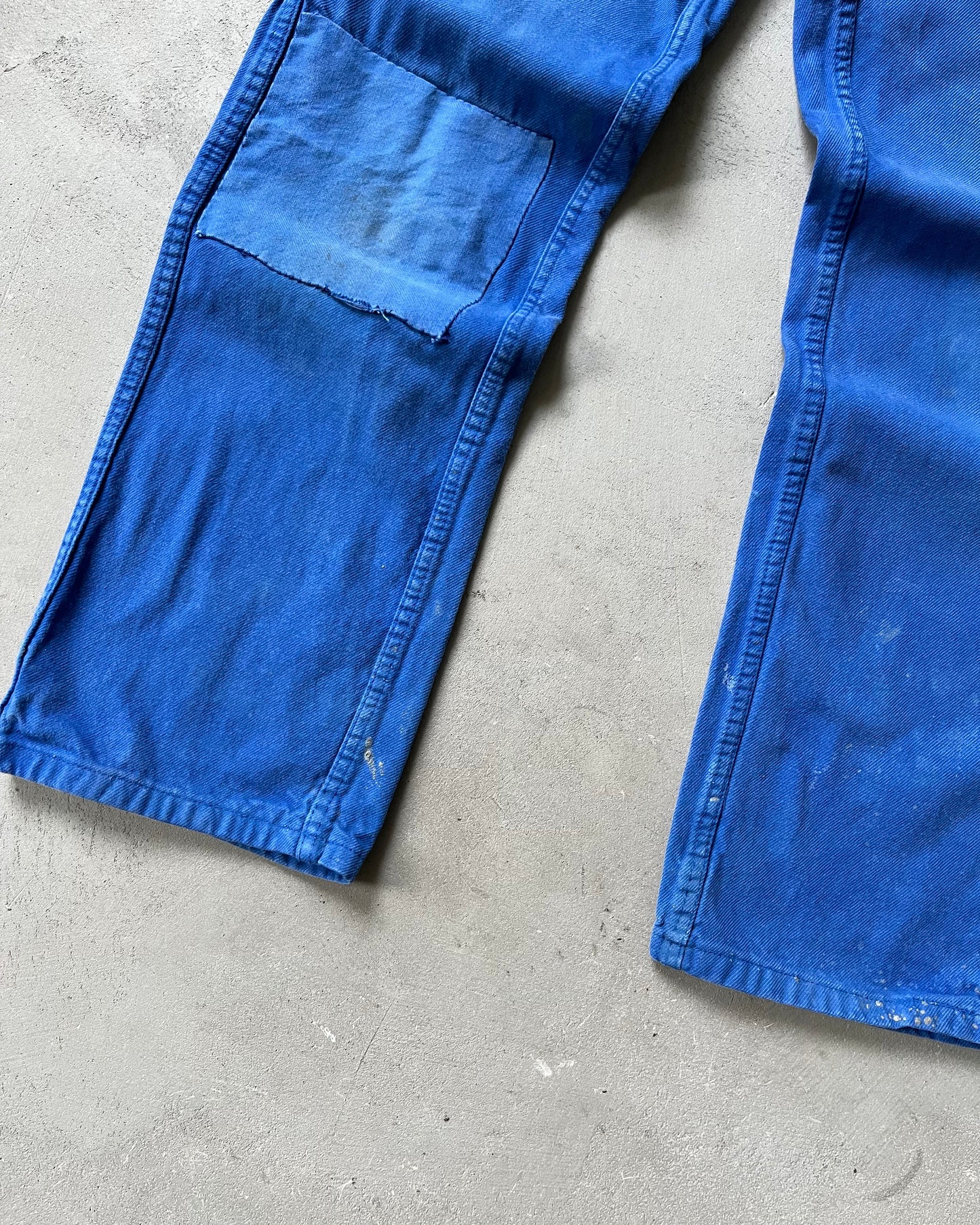 1980s - Patchwork Blue Euro Pants - 30x29