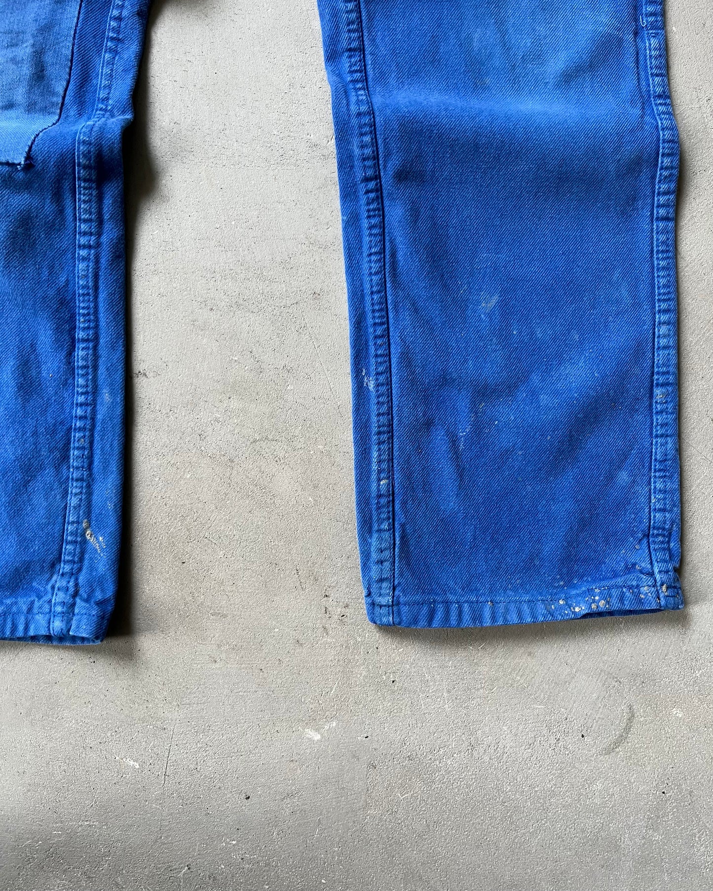 1980s - Patchwork Blue Euro Pants - 30x29