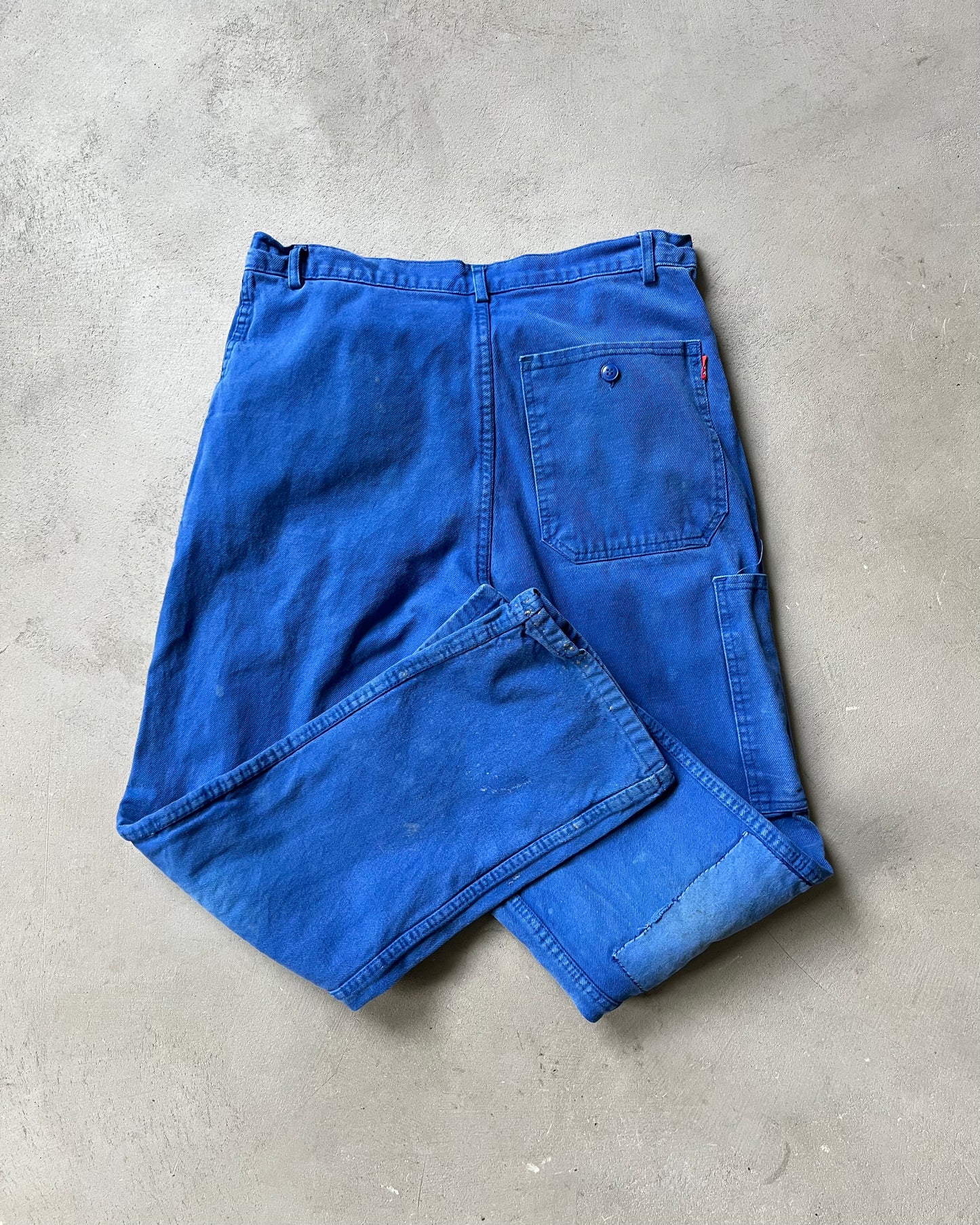 1980s - Patchwork Blue Euro Pants - 30x29