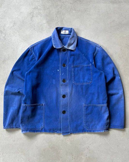 1960s - Distressed Blue Euro Chore - XS