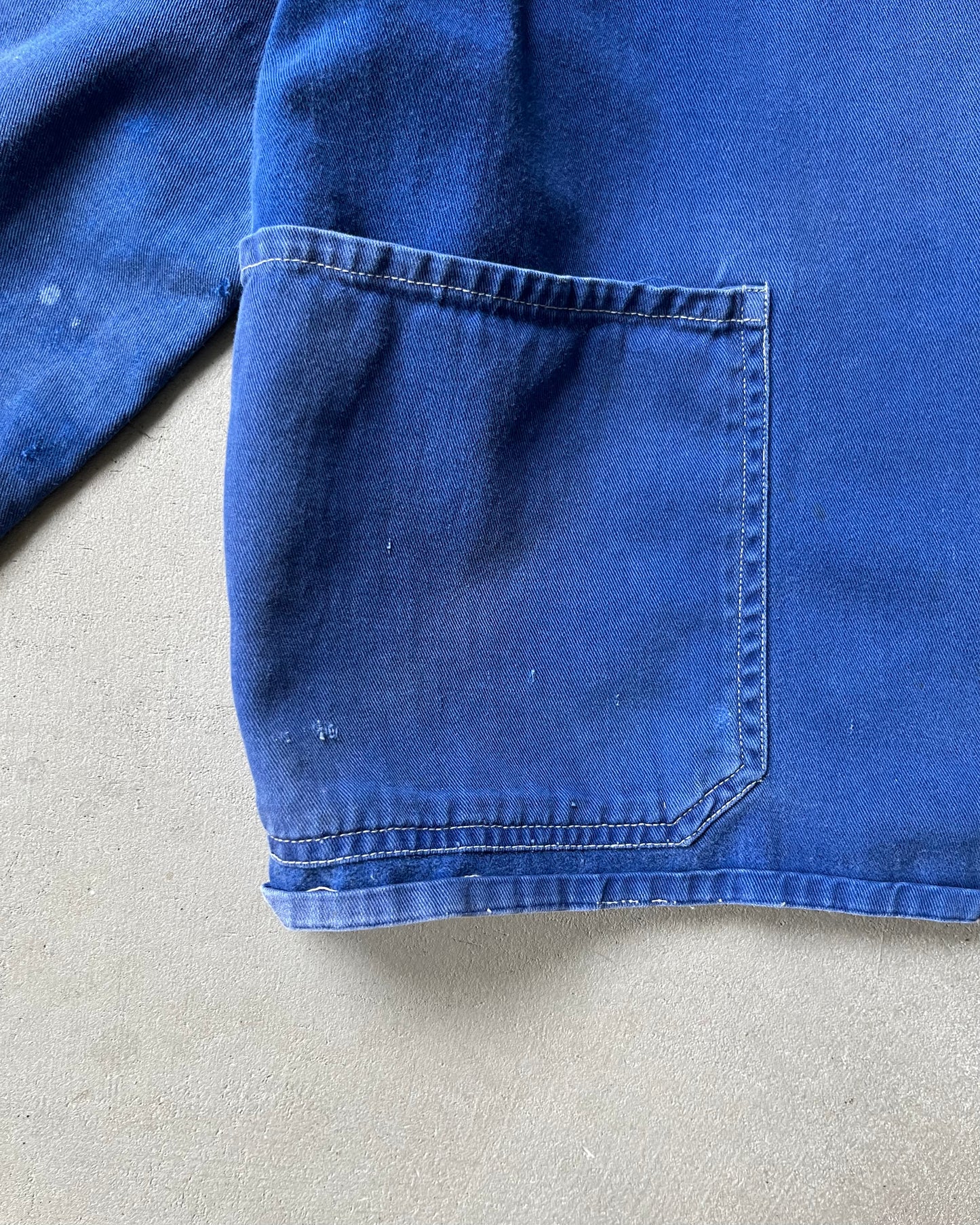 1960s - Distressed Blue Euro Chore - XS