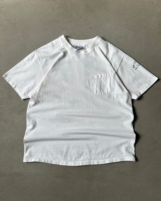 1990s - White Rikk Traweek Art T-Shirt - L/XL