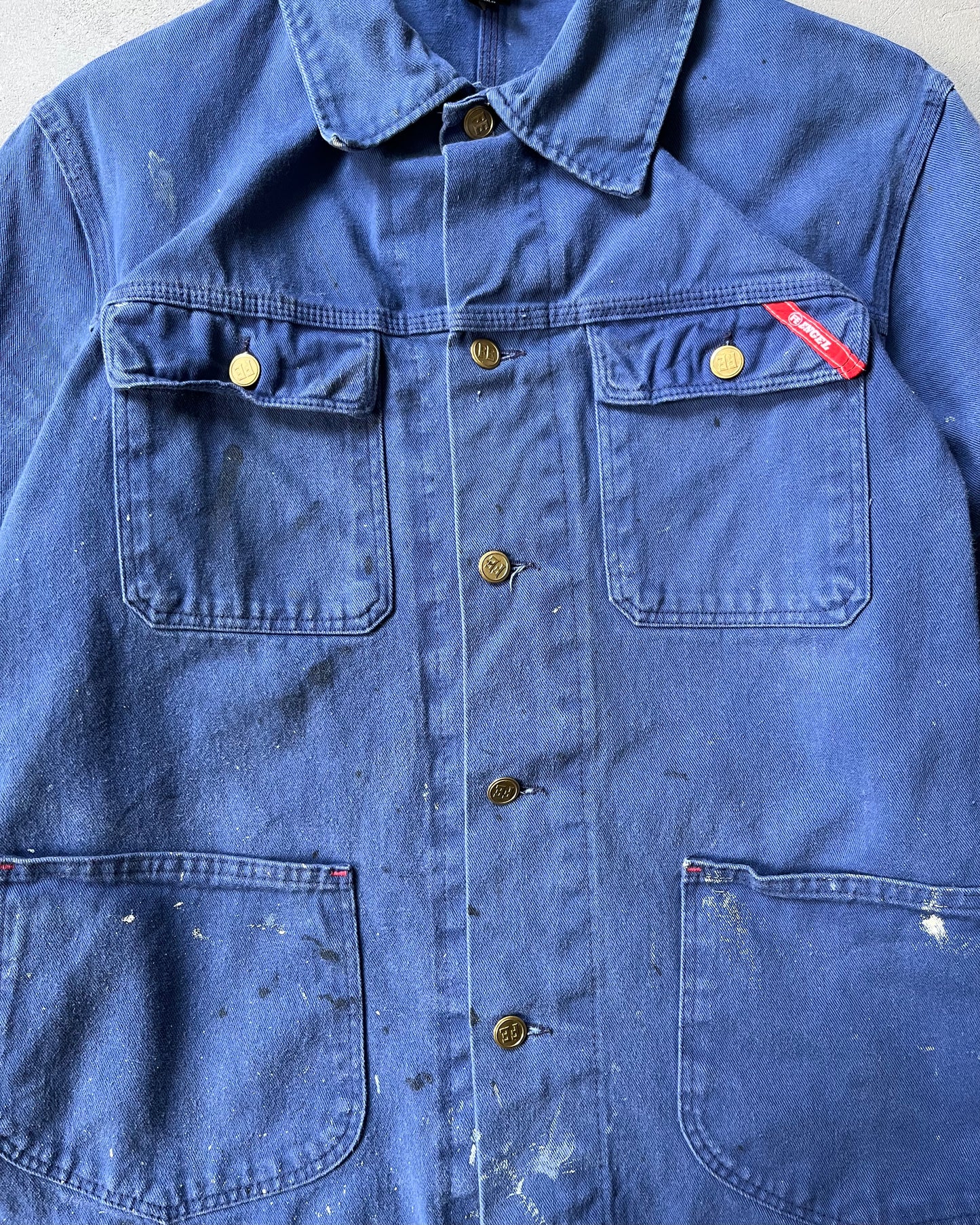 2000s - Distressed Blue Euro Chore - M