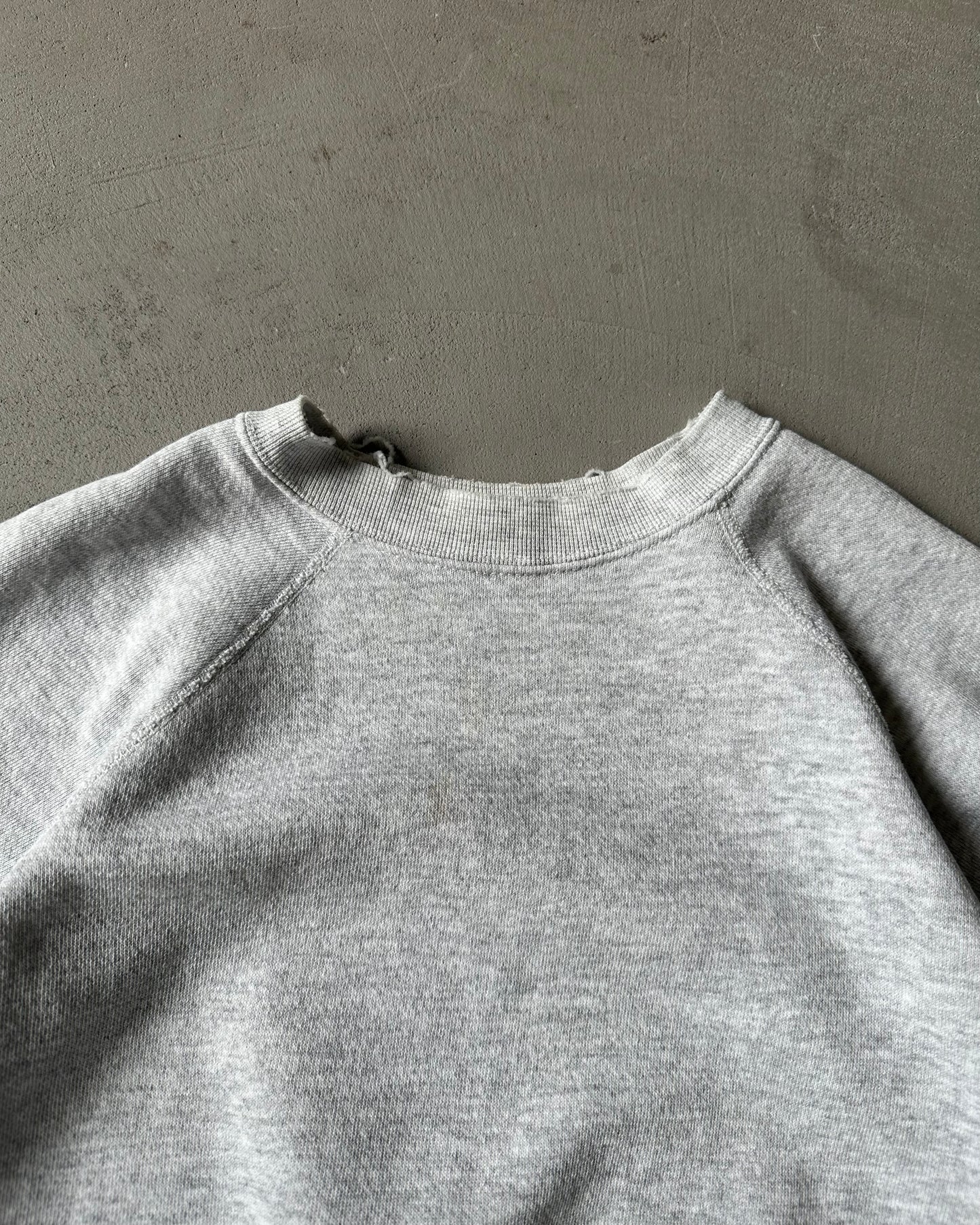 1990s - Ash Grey Shortsleeve Crewneck - M