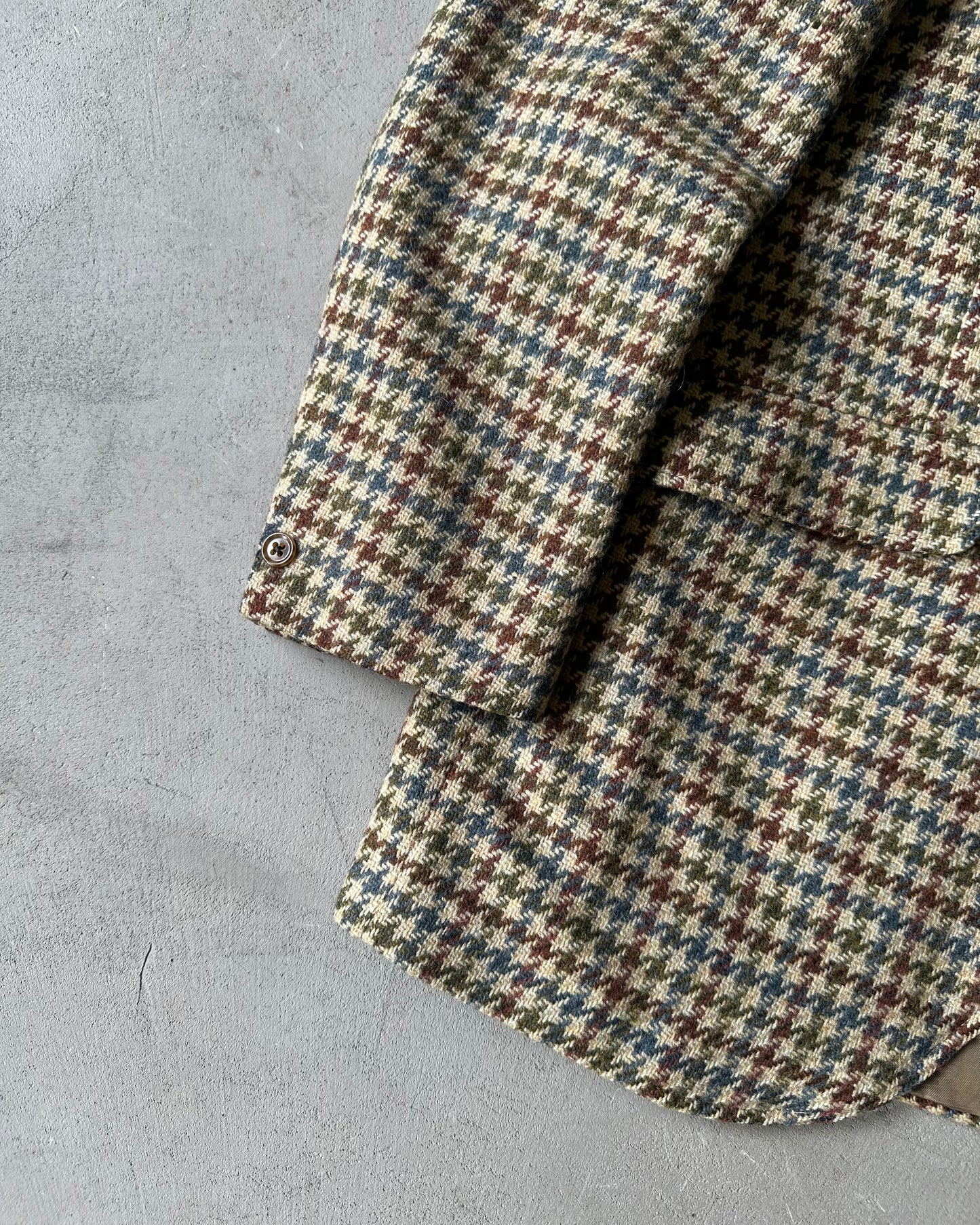 1980s - Cream/Multi Tweed Blazer - 42