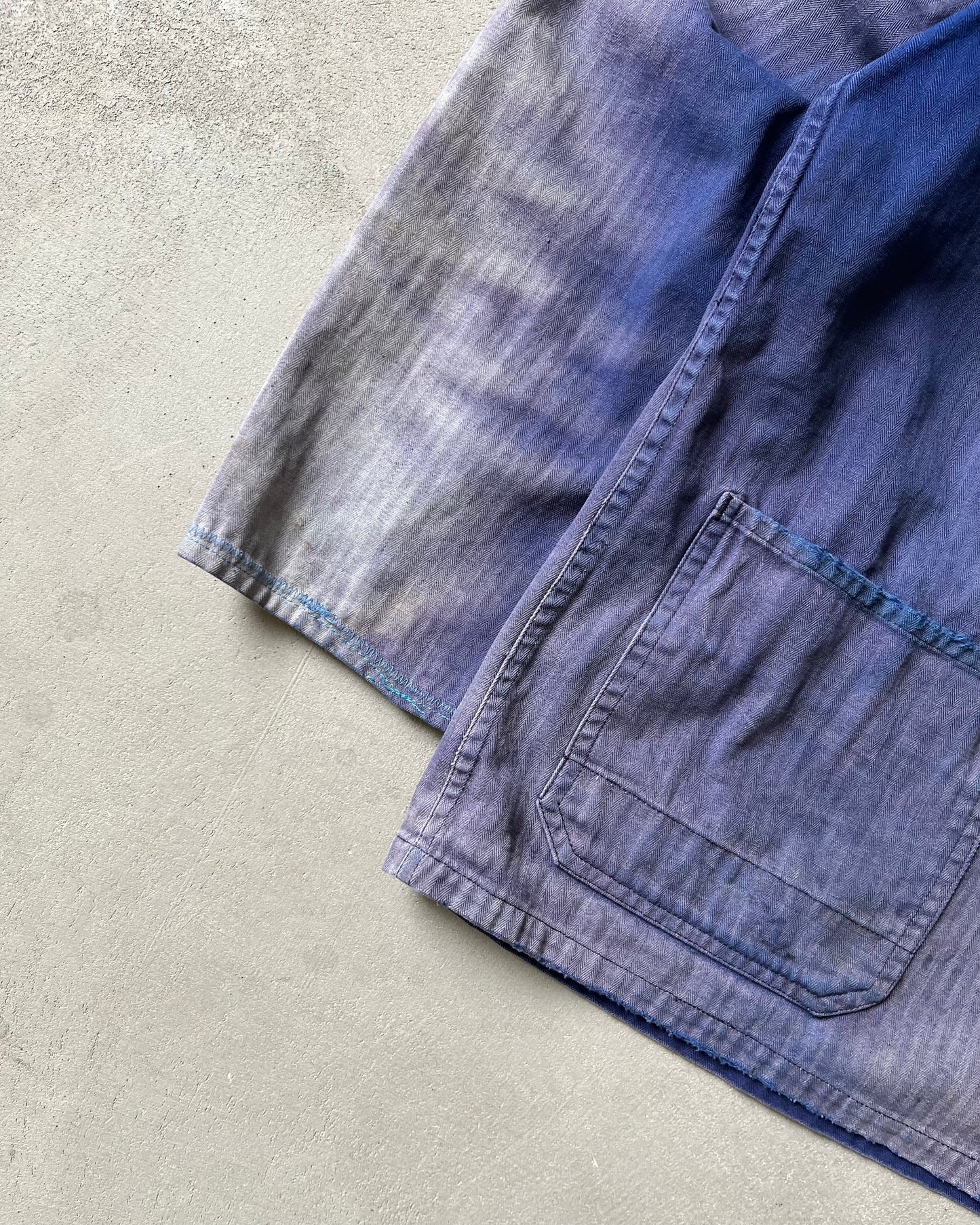 1970s - Faded Blue HBT Euro Chore - M