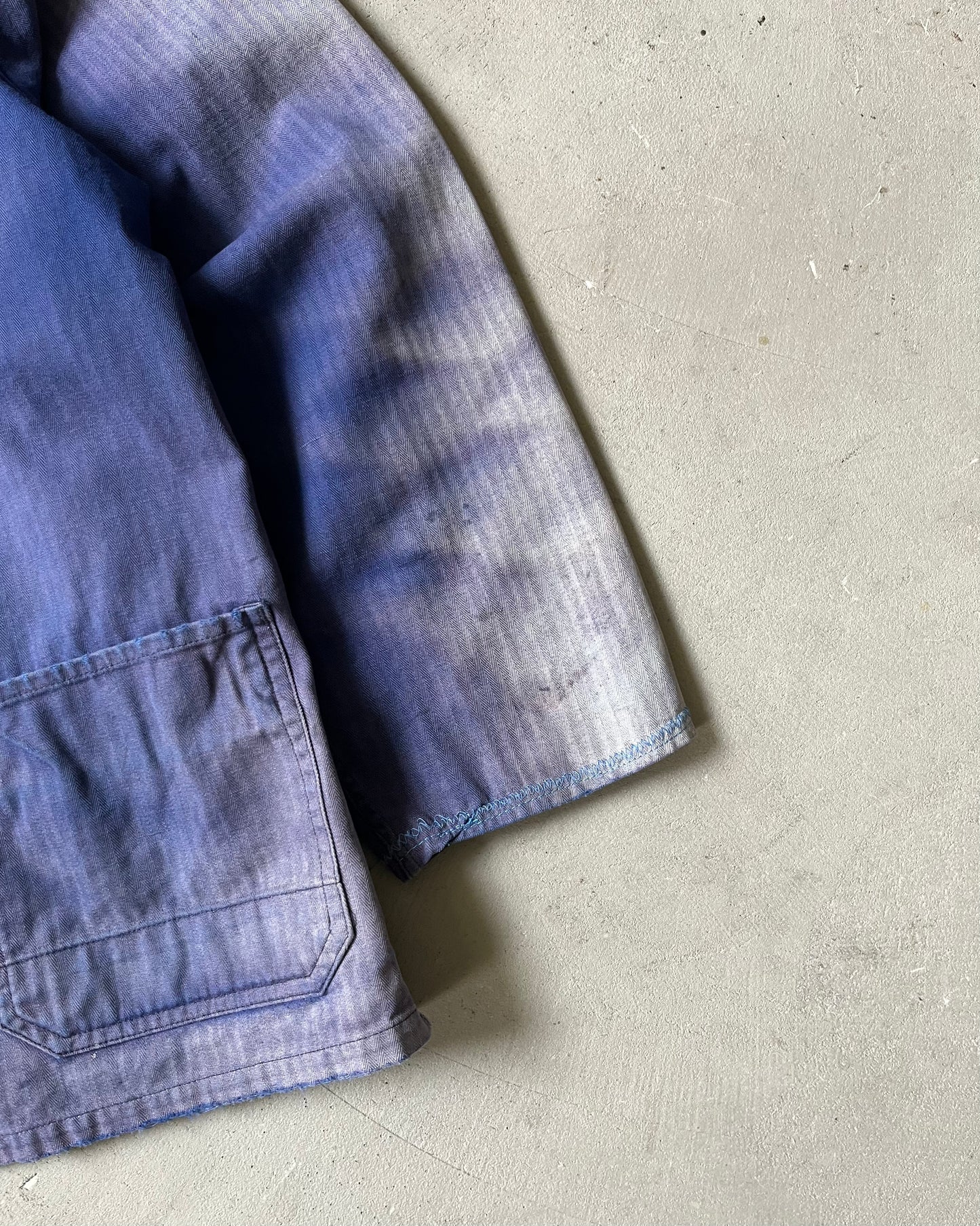 1970s - Faded Blue HBT Euro Chore - M