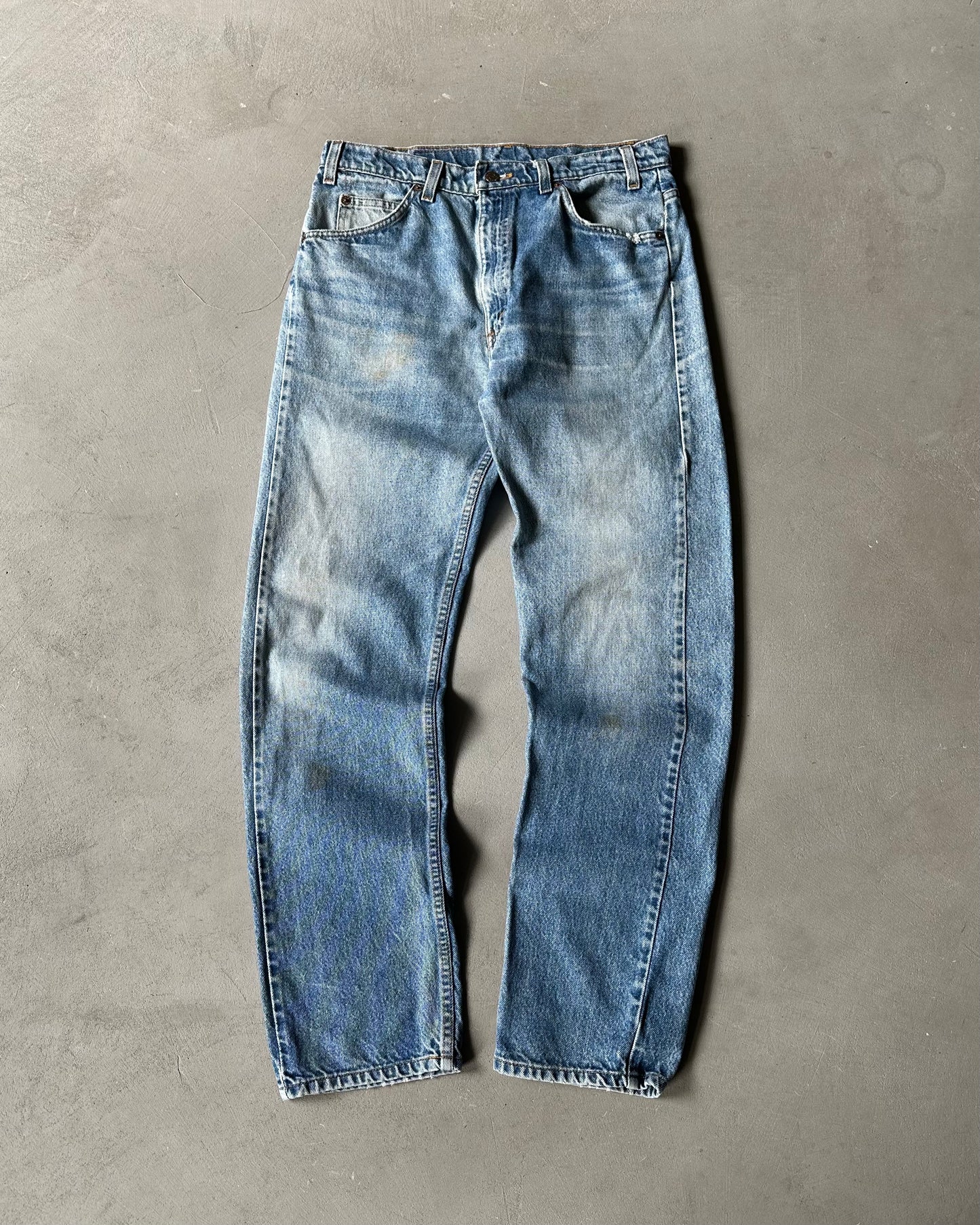 1980s - Distressed 505 Orange Tab Levi's Jeans - 33x32