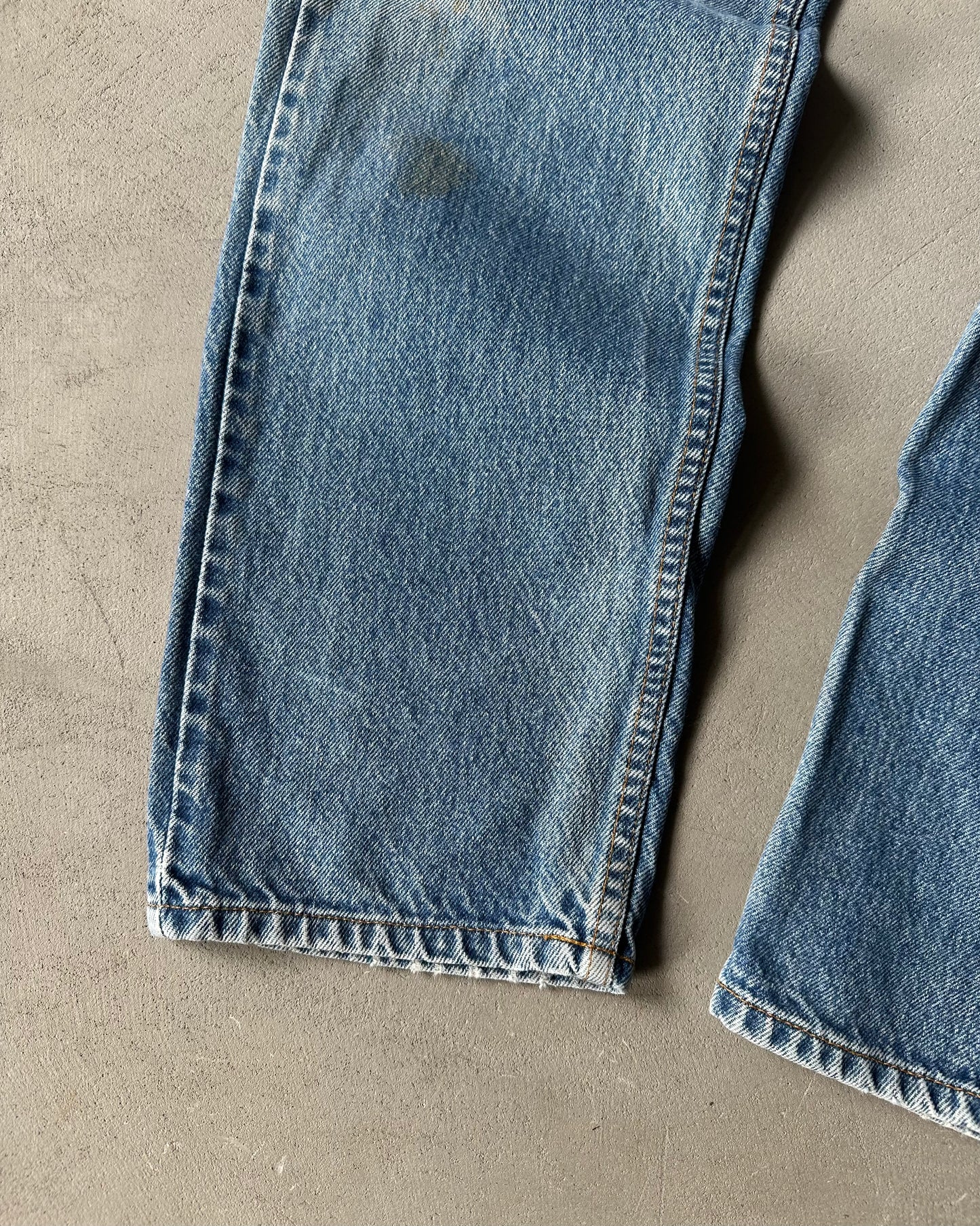 1980s - Distressed 505 Orange Tab Levi's Jeans - 33x32