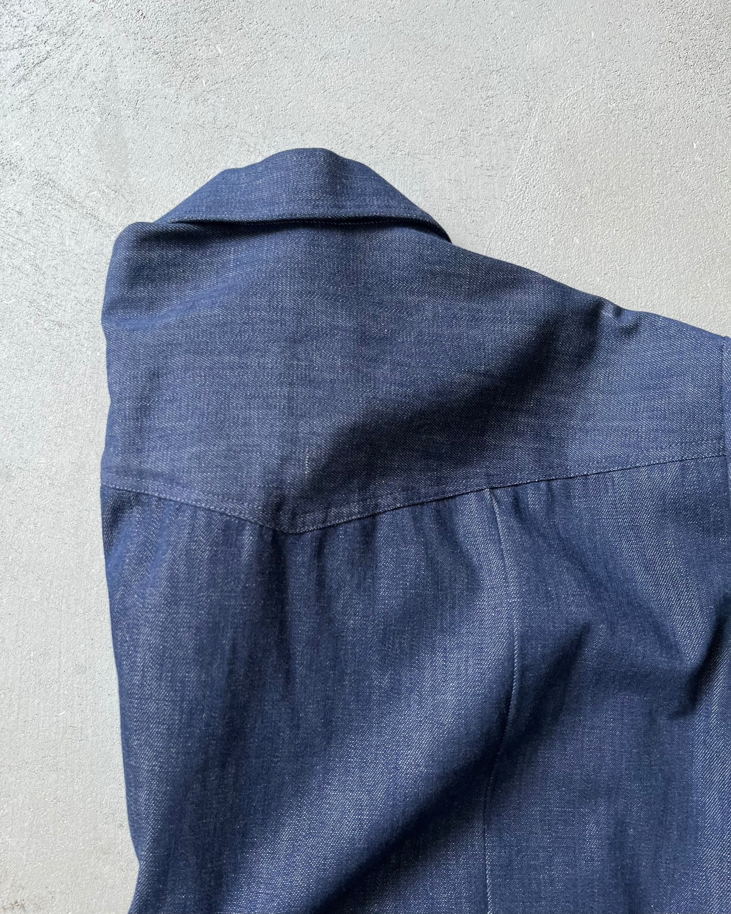 1970s - Denim LEE Button Up - S/M