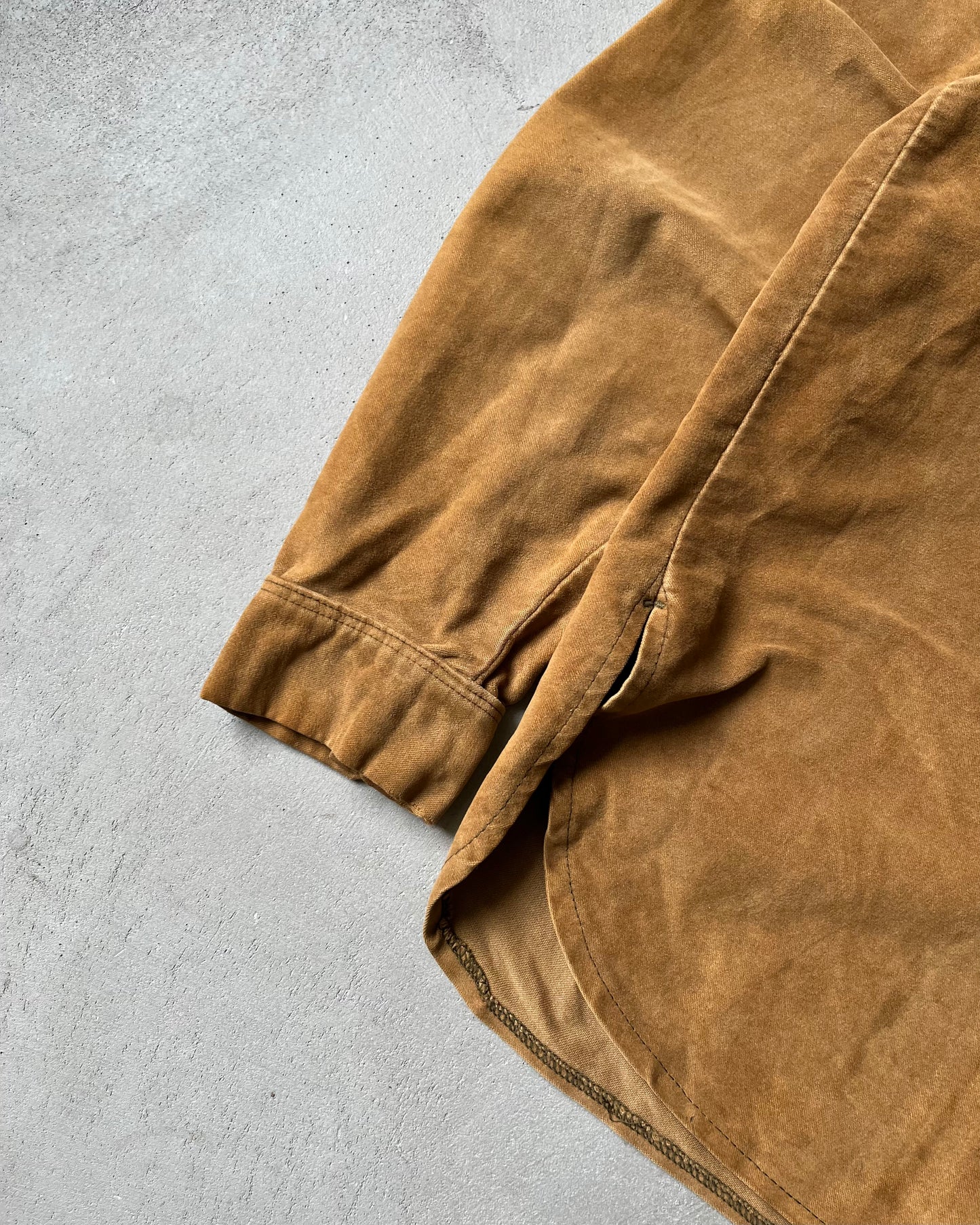 1970s - Camel Haguesuede Shirt - S