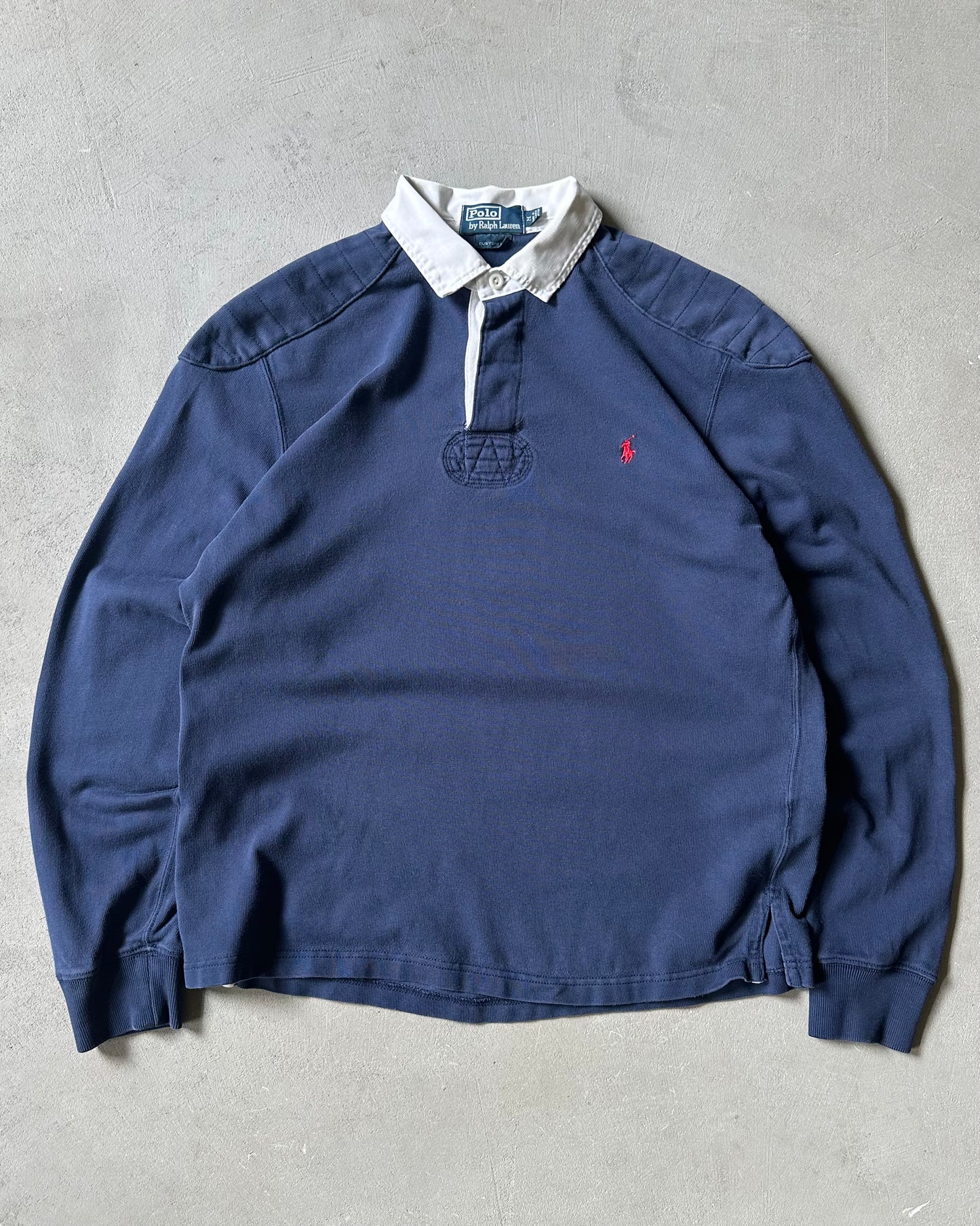 2000s - Navy Polo RL Rugby Shirt - M