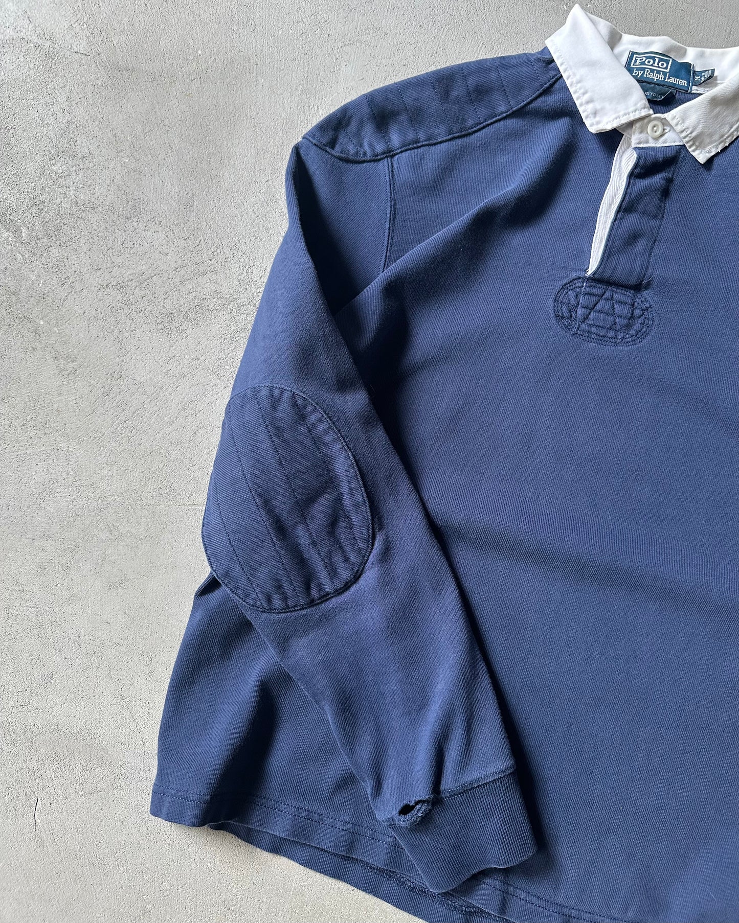 2000s - Navy Polo RL Rugby Shirt - M