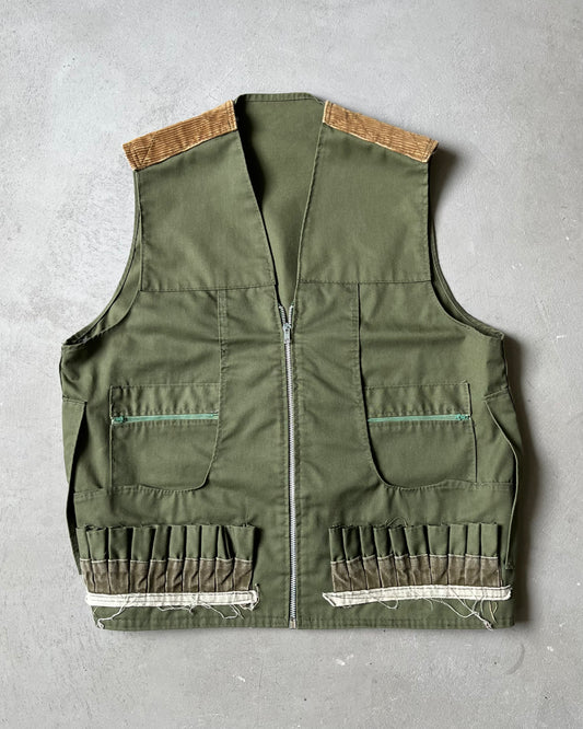 1970s - Green Hunting Vest - M