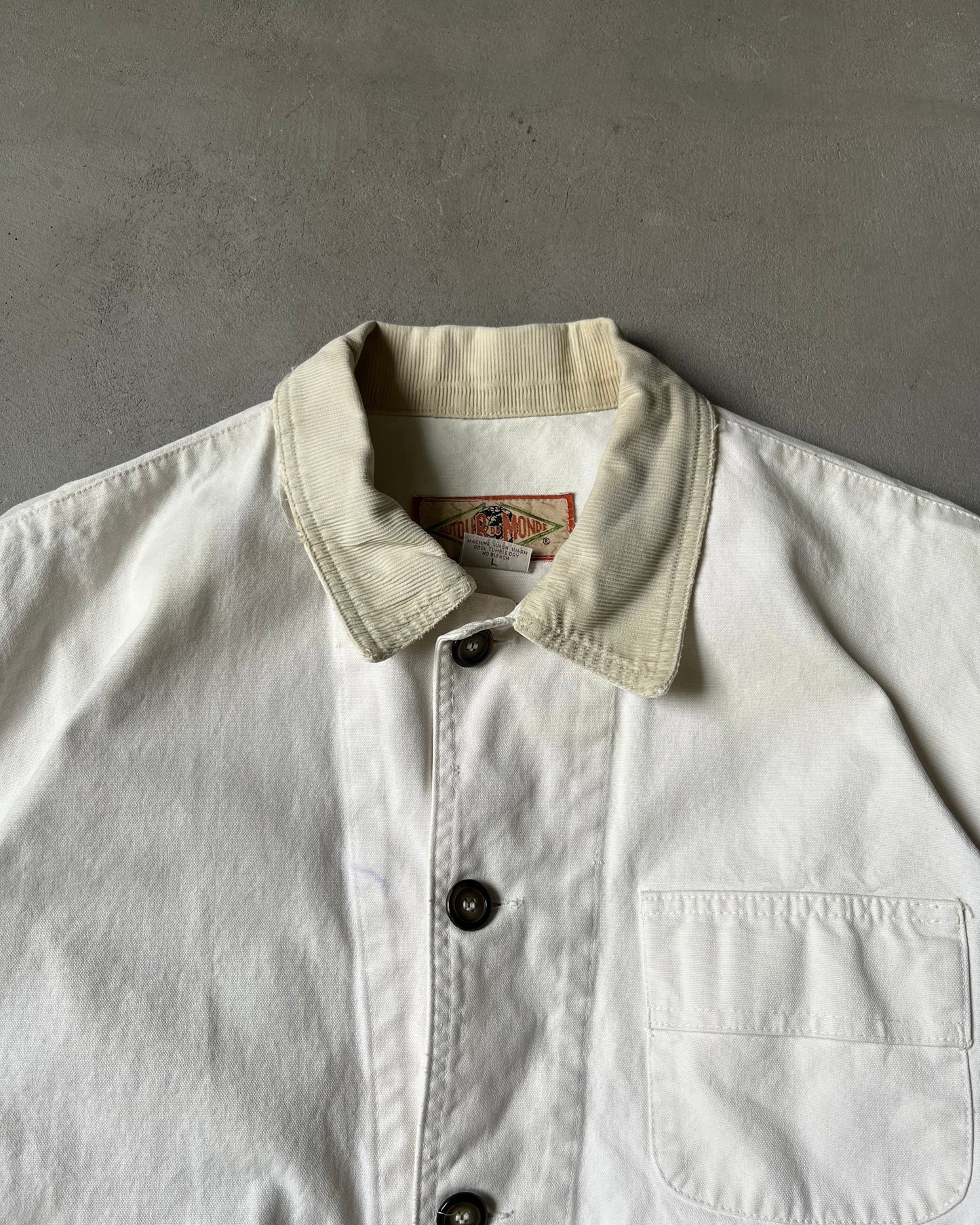 1990s - Cream Barn Jacket - L