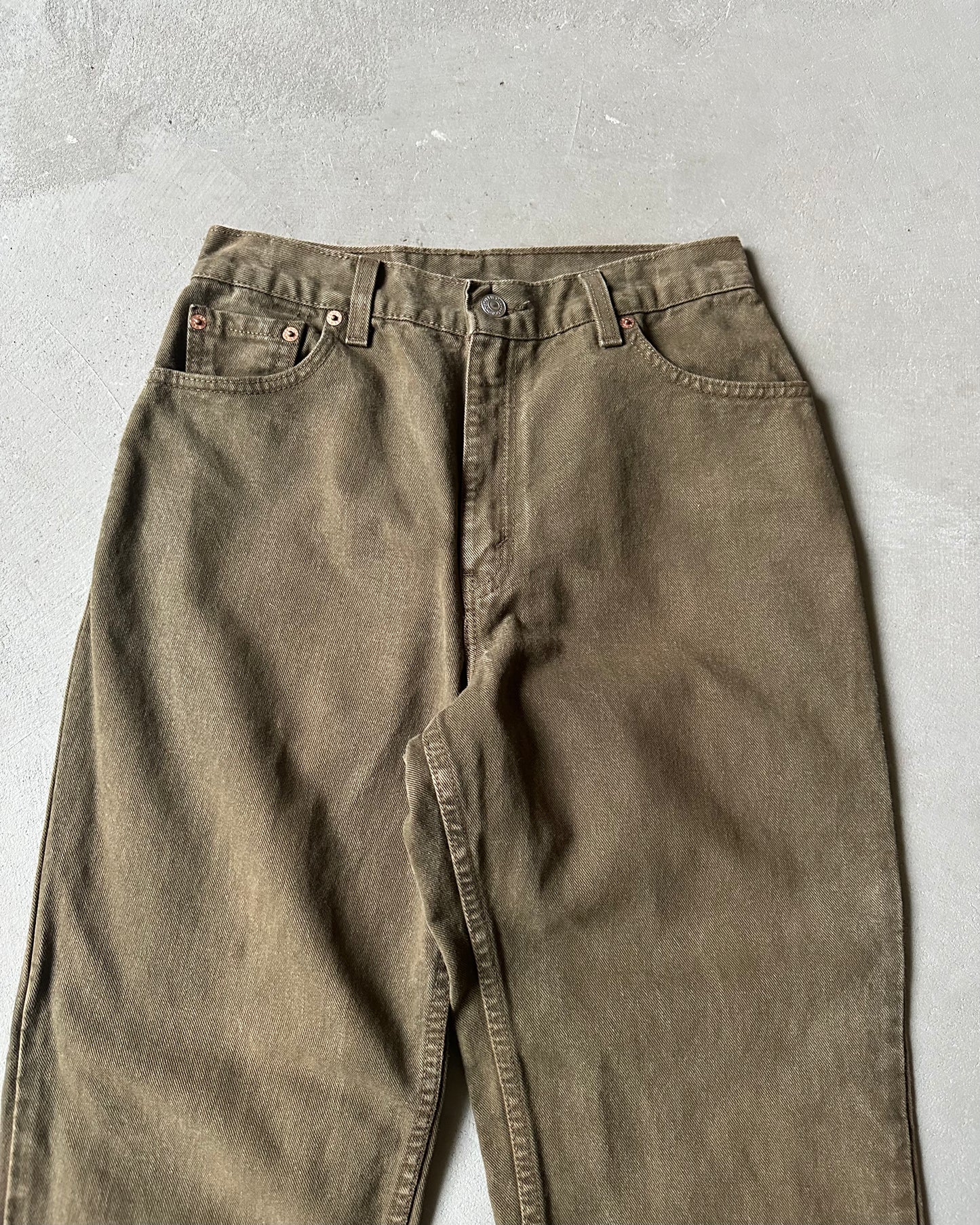 1990s - Green 550 Levi's Jeans - 28x30