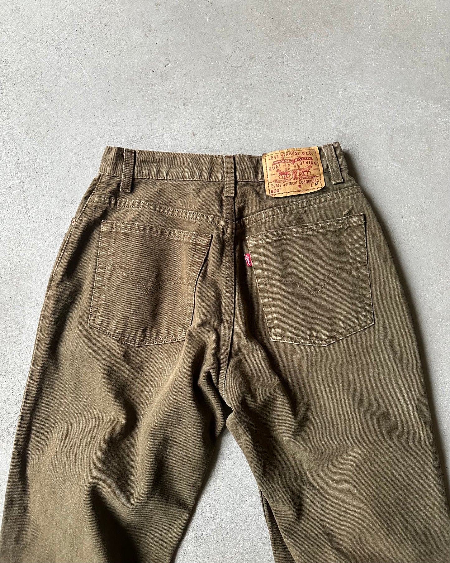 1990s - Green 550 Levi's Jeans - 28x30