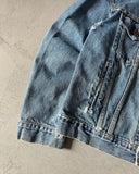 1990s - Distressed Levi's Type III Jeans Jacket - M