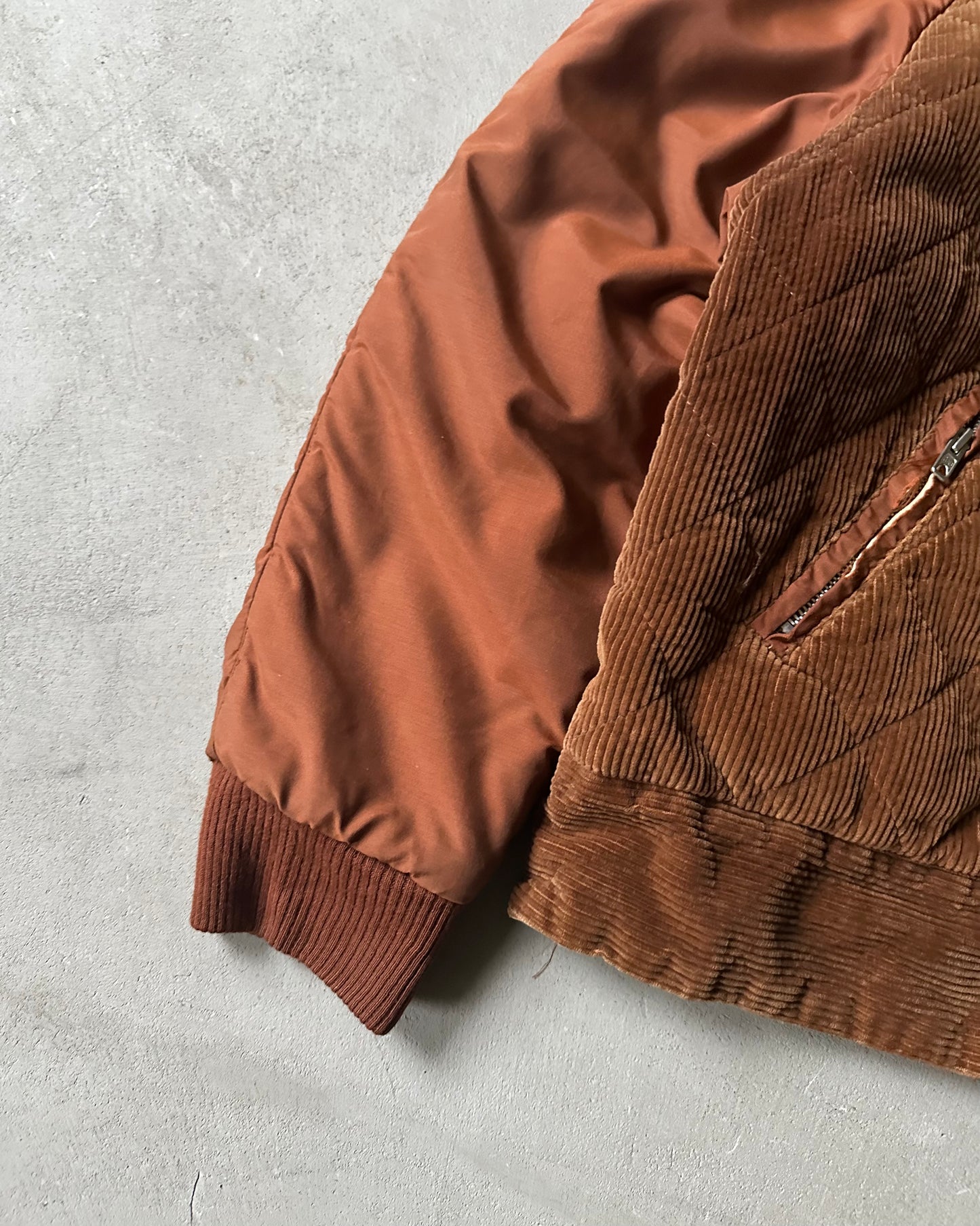 1980s - Burnt Orange Reversible Jacket - XS/S