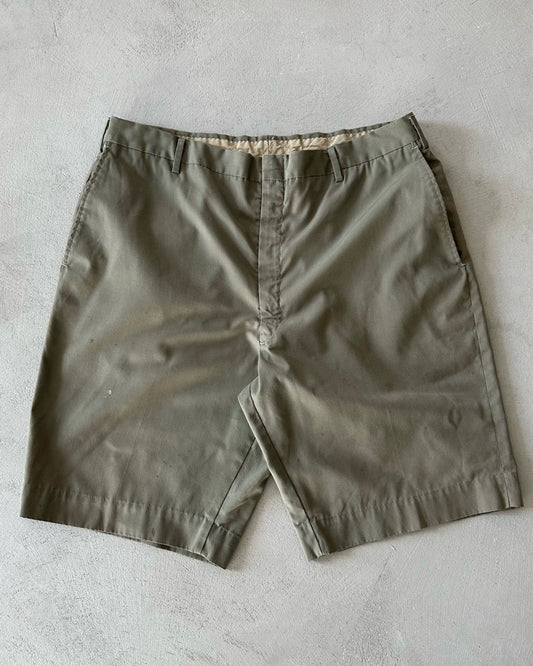 1970s - Distressed Dark Green Golf Shorts - 31
