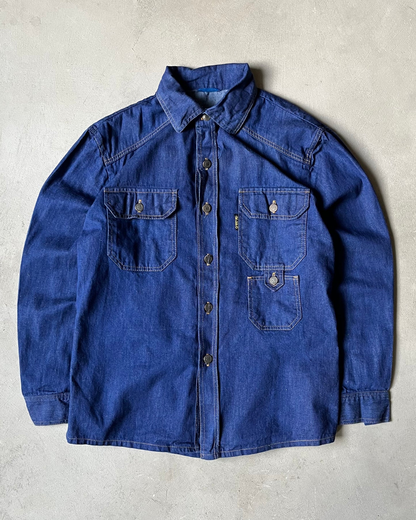 1990s - Elpo Denim Shirt - M