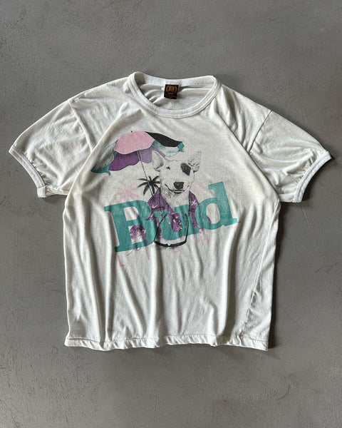 1980s - White Bud Ringer T-Shirt - M