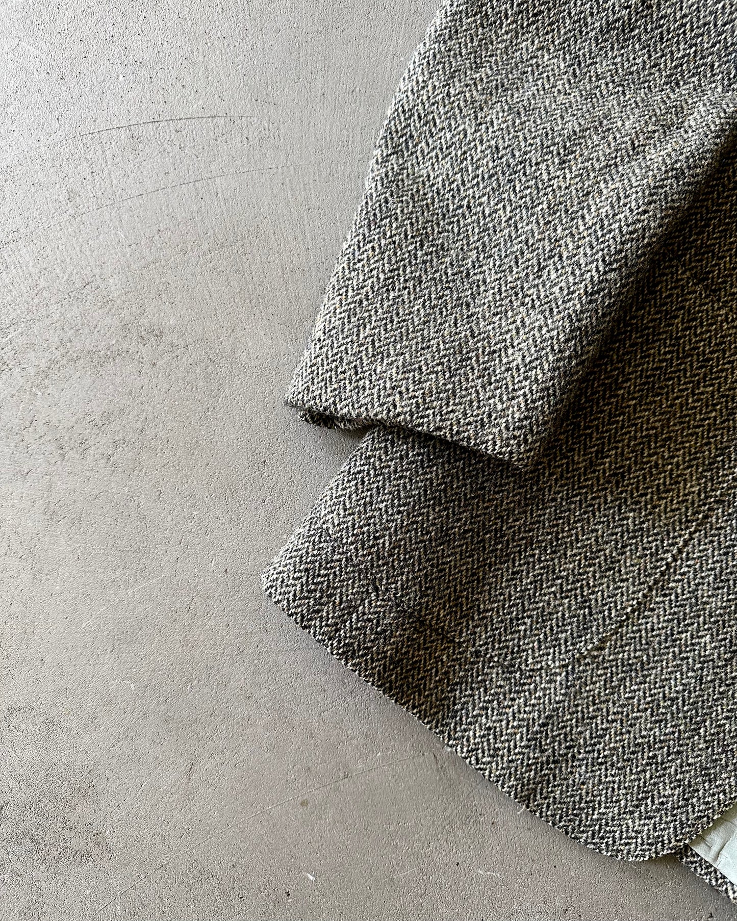 1980s - Grey/Multi Harris Tweed Wool Blazer - 40