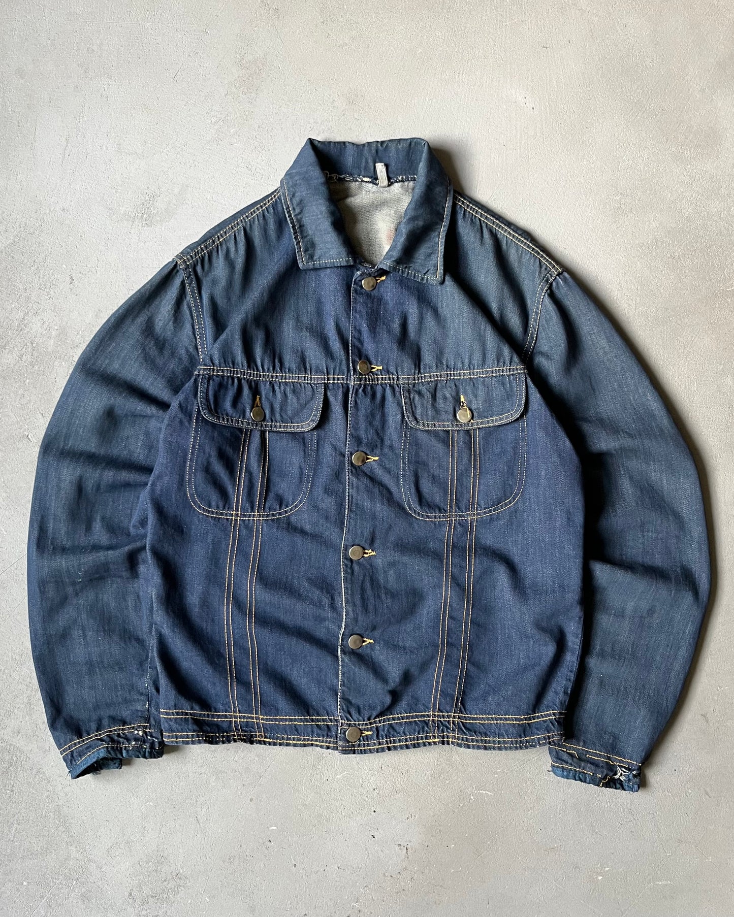 Années 80 - Blouson en jean délavé clair - M