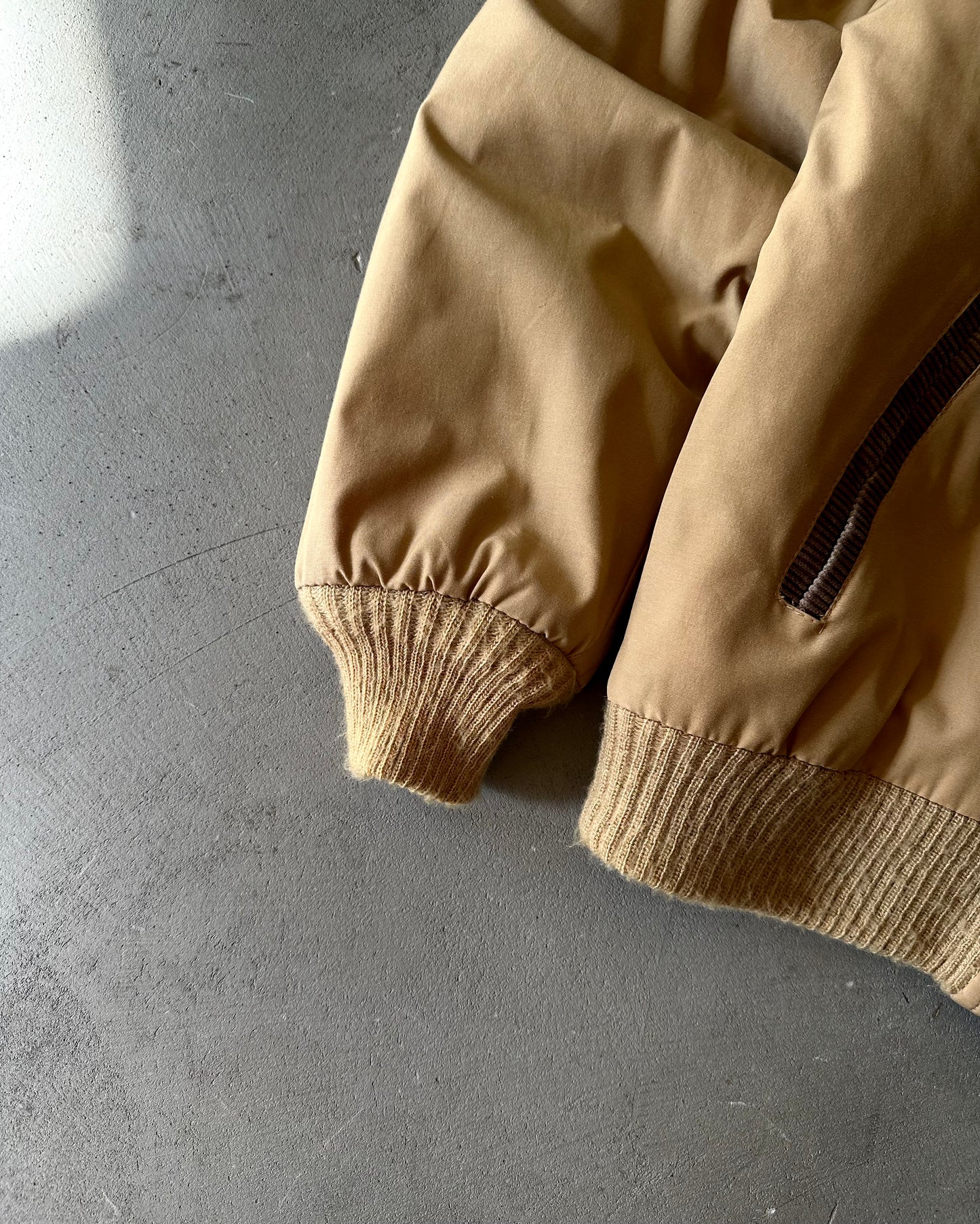1970s - Beige/Brown William Barry Western Bomber Jacket - M
