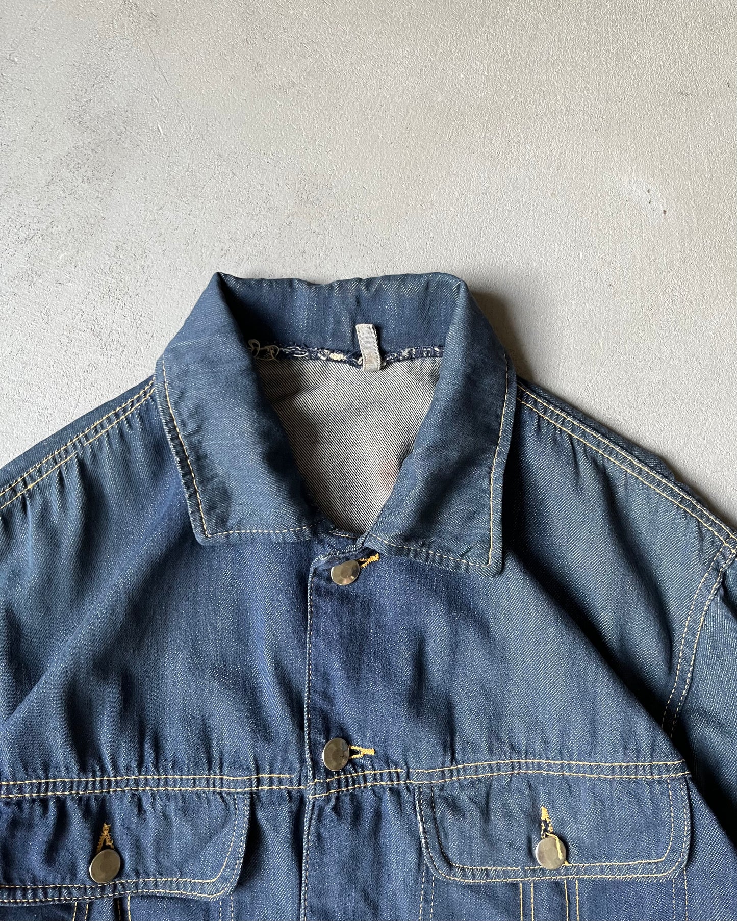 Années 80 - Blouson en jean délavé clair - M