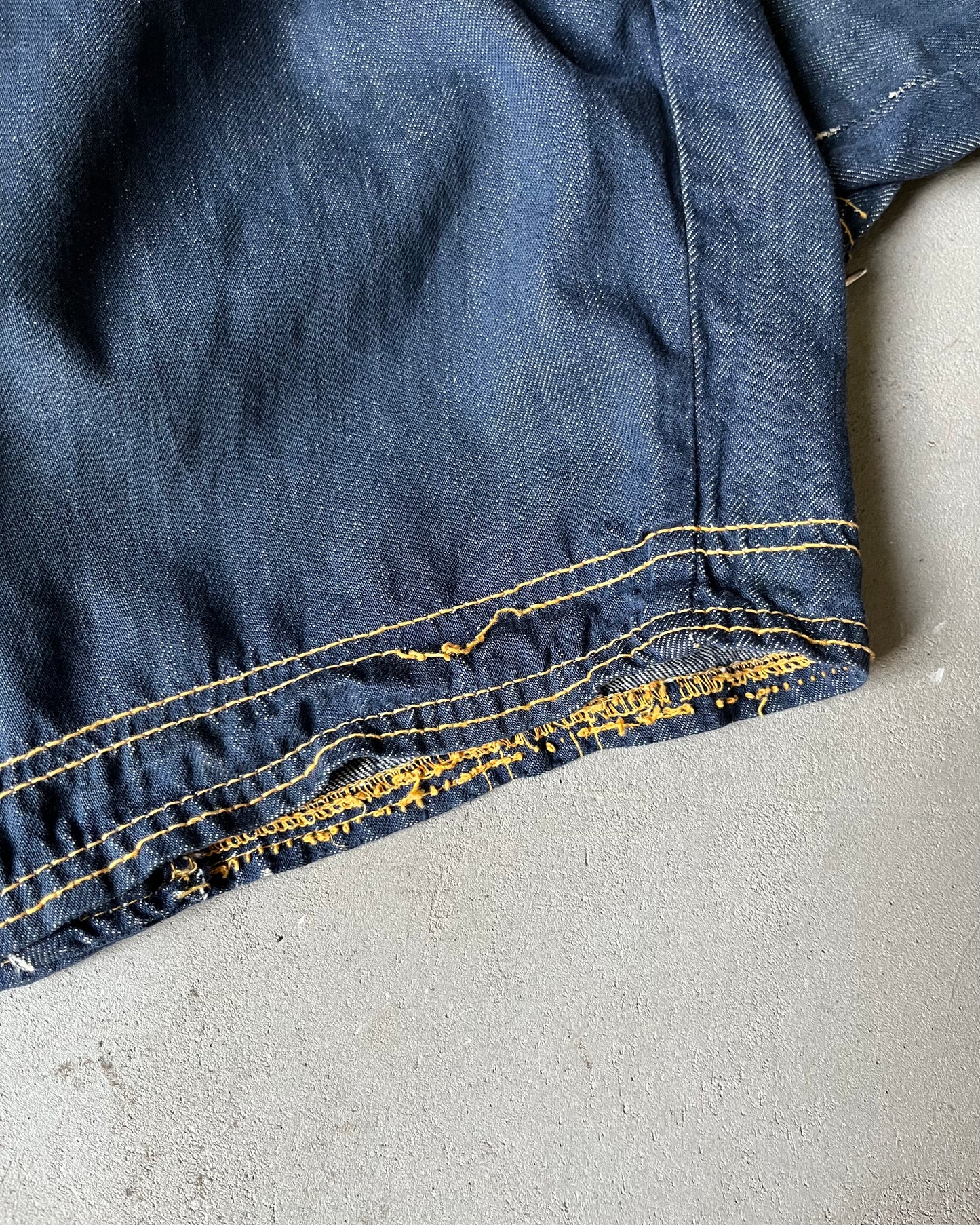 Années 80 - Blouson en jean délavé clair - M