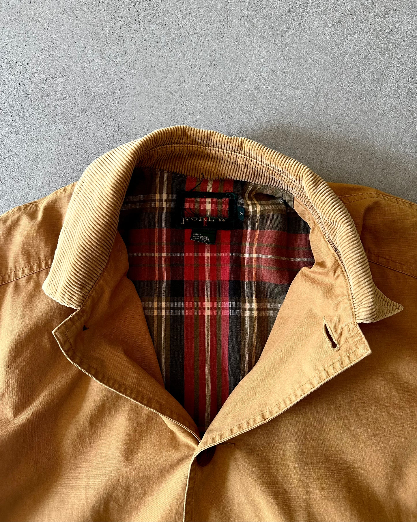 1990s - Mustard J. Crew Barn Jacket - S