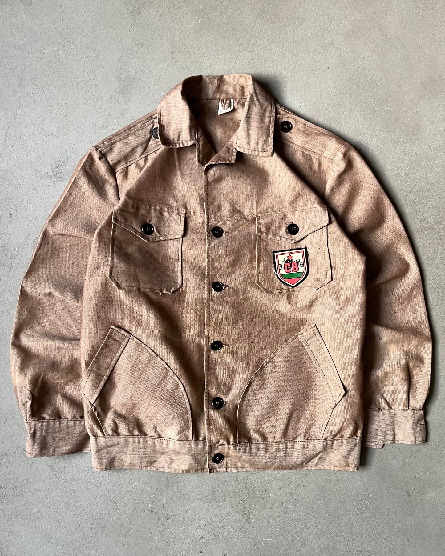 1970s - Brown Bulgarian Army Light Jacket - M